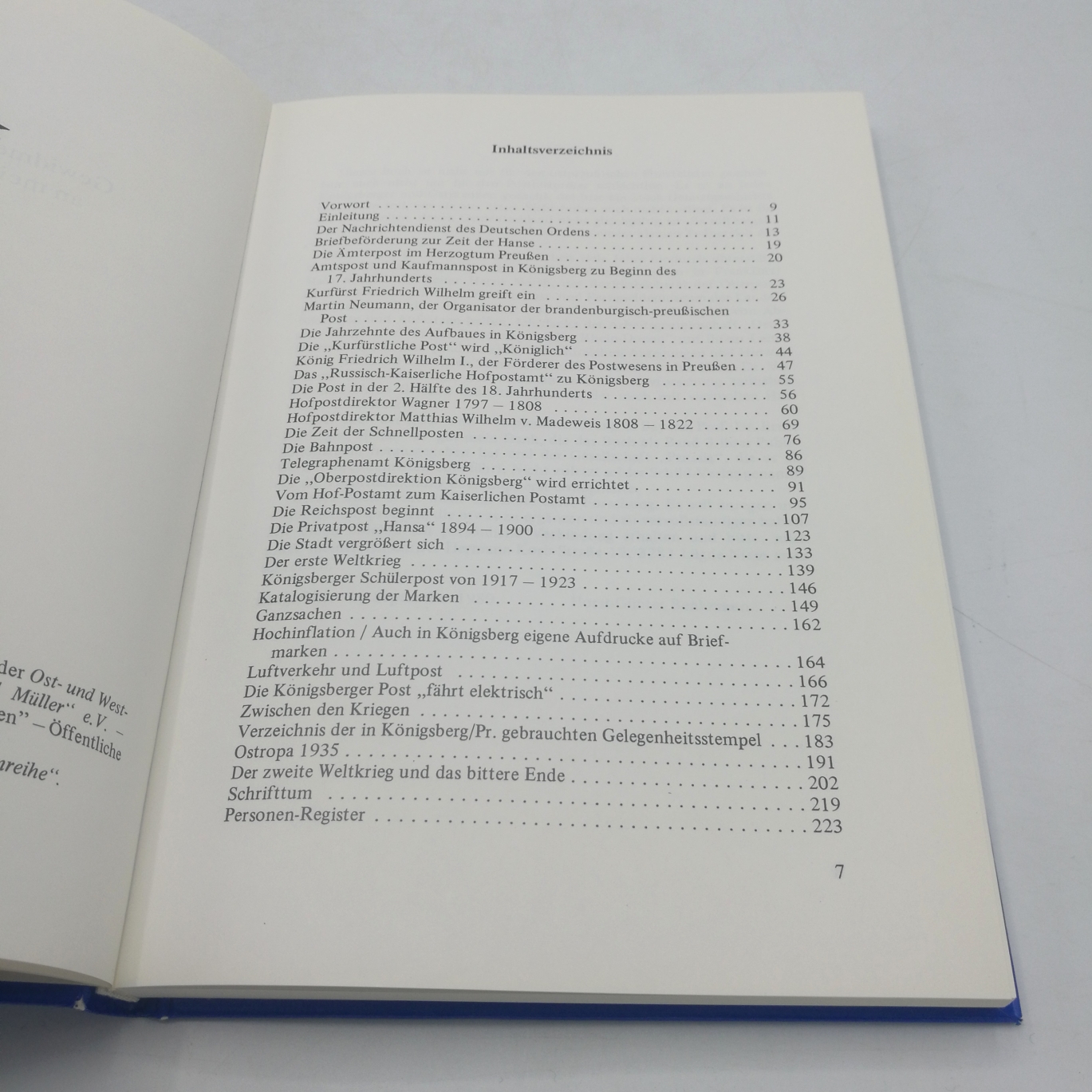 Benkmann, Horst-Günter: Königsberg (Pr.) und seine Post Ein Beitrag zur Geschichte der Post in Königsberg (Pr.) von der Ordenszeit bis 1945