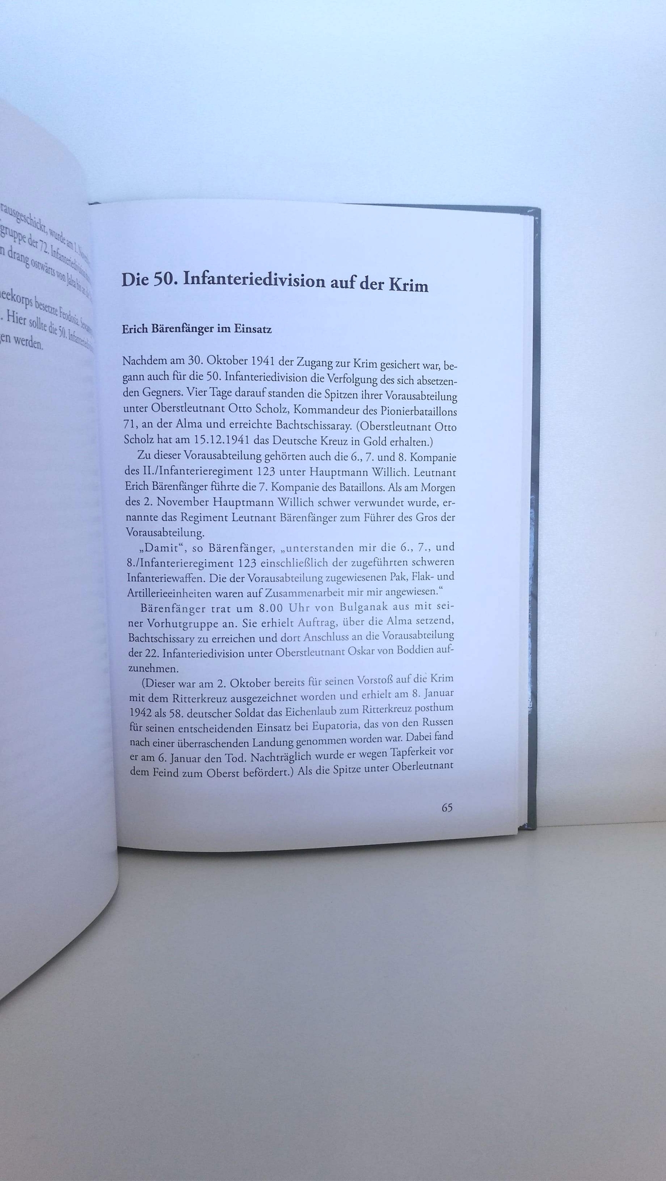 Kurowski, Franz (Verfasser): Generalmajor Erich Bärenfänger Vom Leutnant zum General / Franz Kurowski