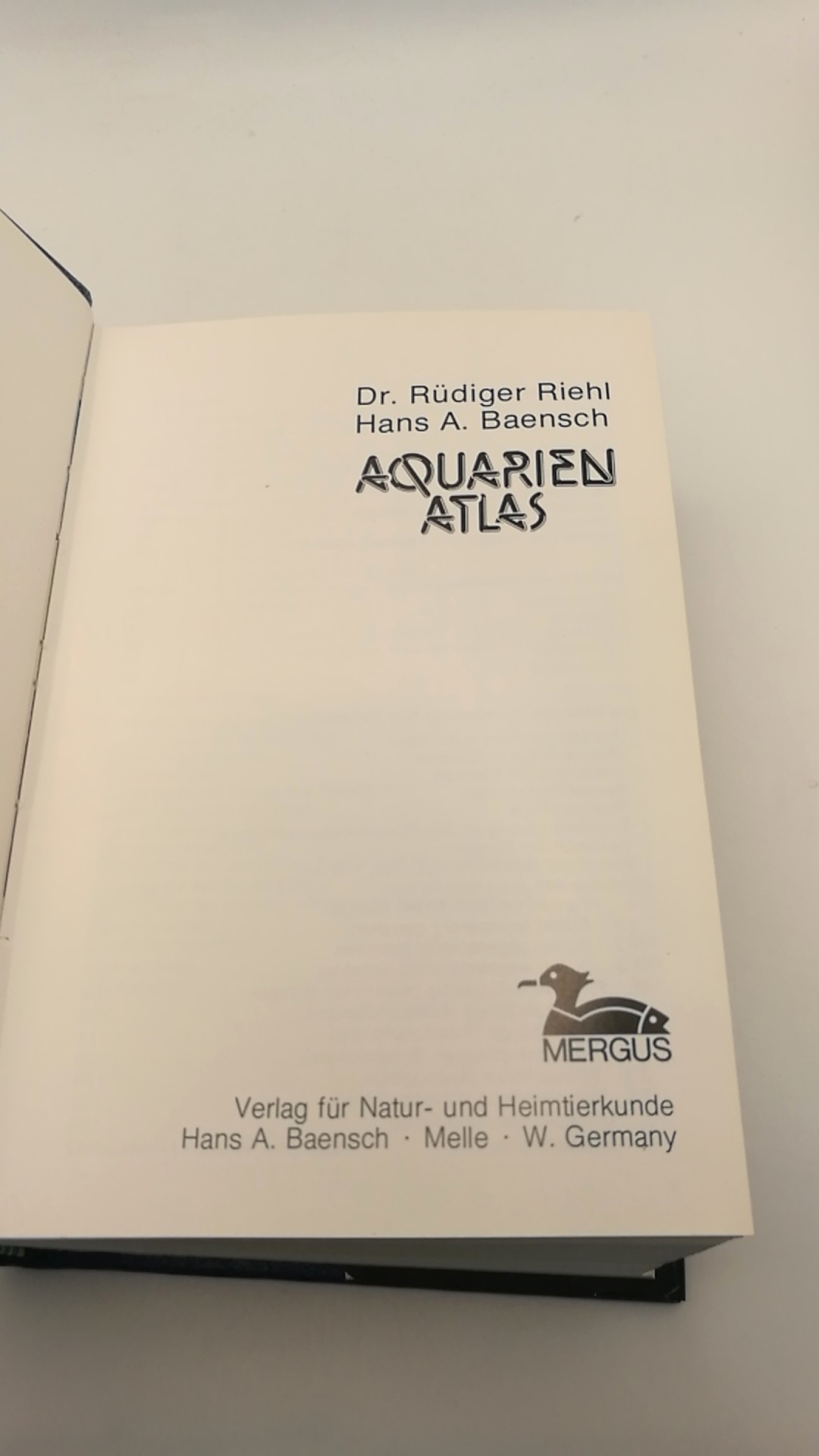 Riehl / Baensch, Rüdiger / Hans A.: Mergus Aquarien-Atlas Bd. 1