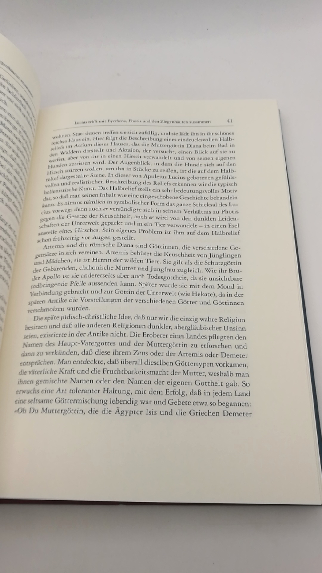 Franz, Marie-Louise von (Verfasser): Der goldene Esel Der Roman des Apuleius in tiefenpsychologischer Sicht / Marie-Louise von Franz