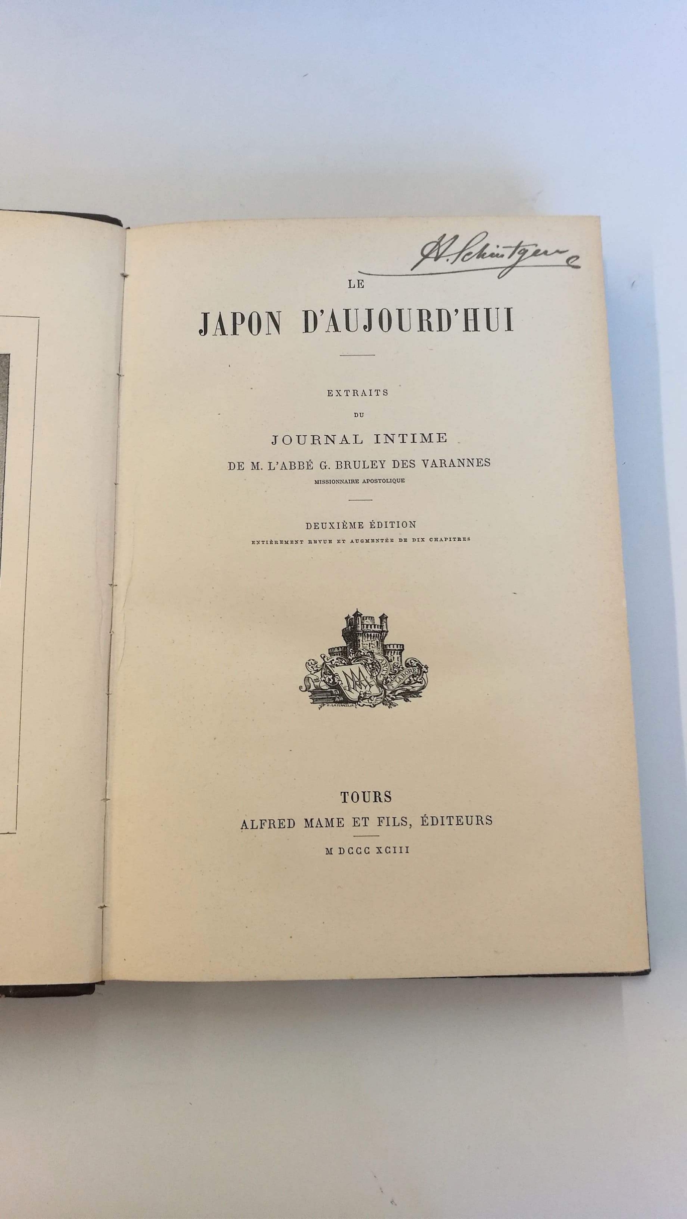 l Abbé, M., B. Bruley: Le Japon d'aujourd'hui Extraits du Journal Intime