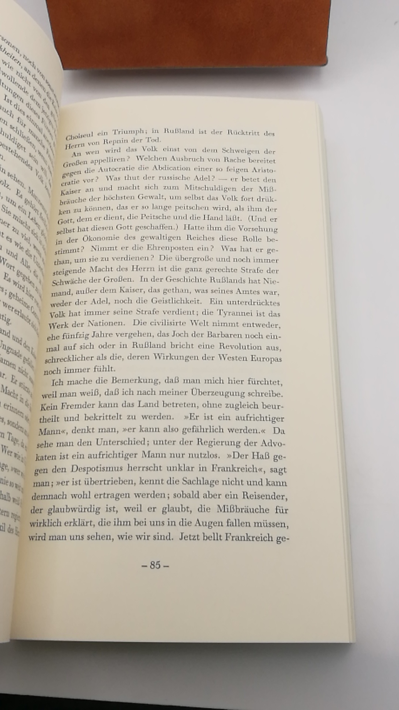 Custine, Astolphe de: Russische Schatten Prophetische Briefe aus dem Jahre 1839