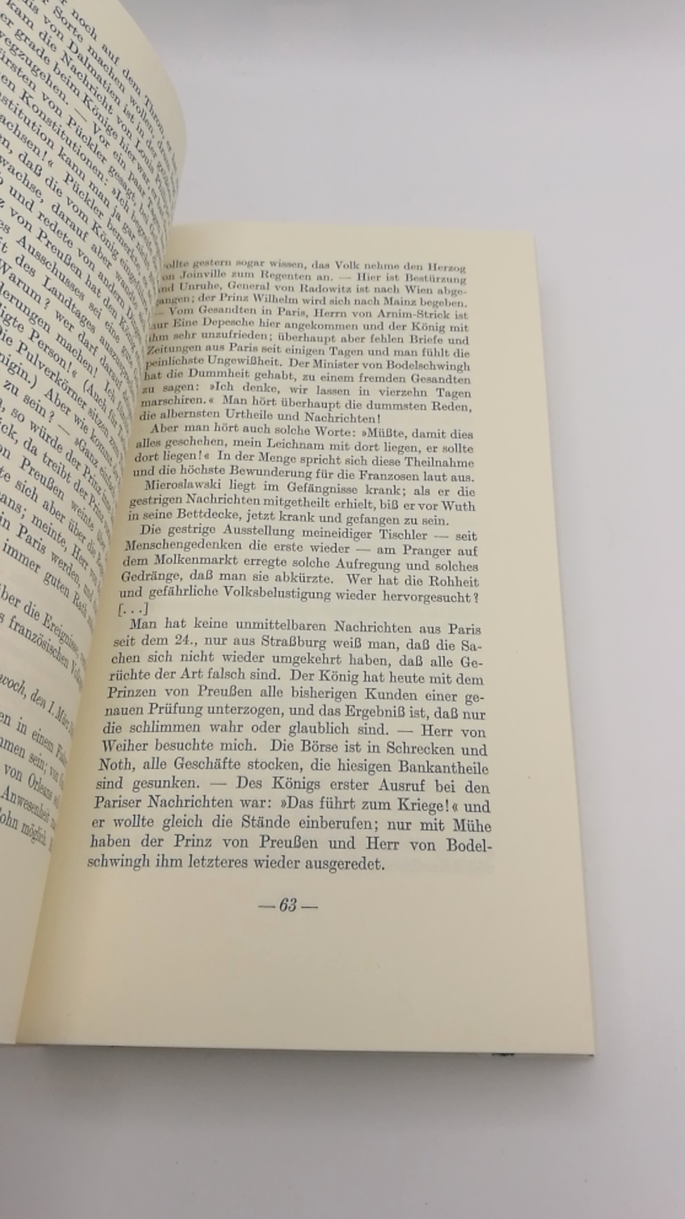 Karl August Varnhagen von Ense: Journal einer Revolution. Tagesblätter 1848/49. Mit der Beigabe: Faksimile von 1848 Die Andere Bibliothek. Herausgegeben von Hans Magnus Enzensberger. Limitierte Vorzugsausgabe. 999 Exemplare. Handschriftlich nummeriert: 23