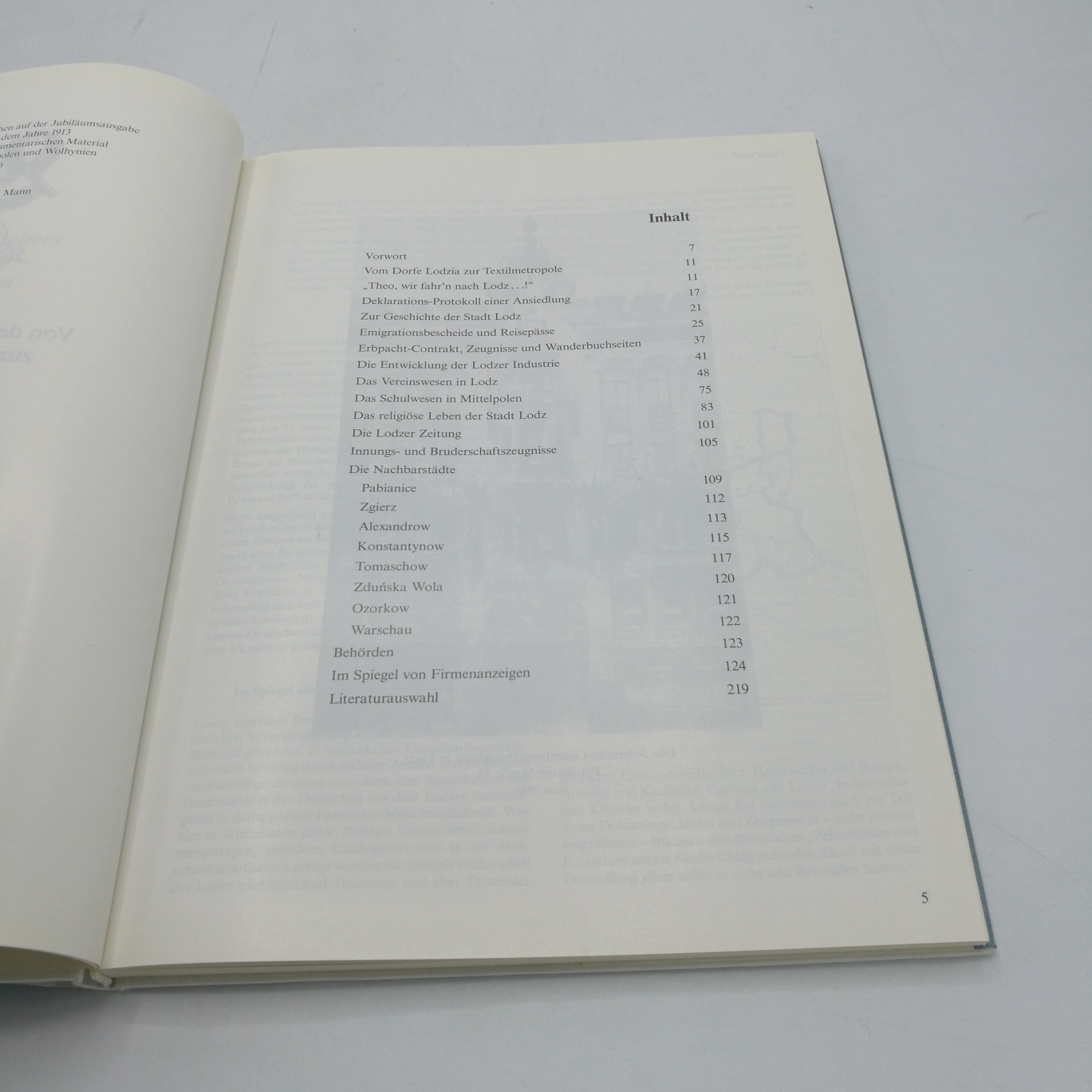 Nasarski, Peter (Herausgeber): Lodz - "gelobtes Land" Von deutscher Tuchmachersiedlung zur Textilmetropole im Osten. Dokumente und Erinnerungen