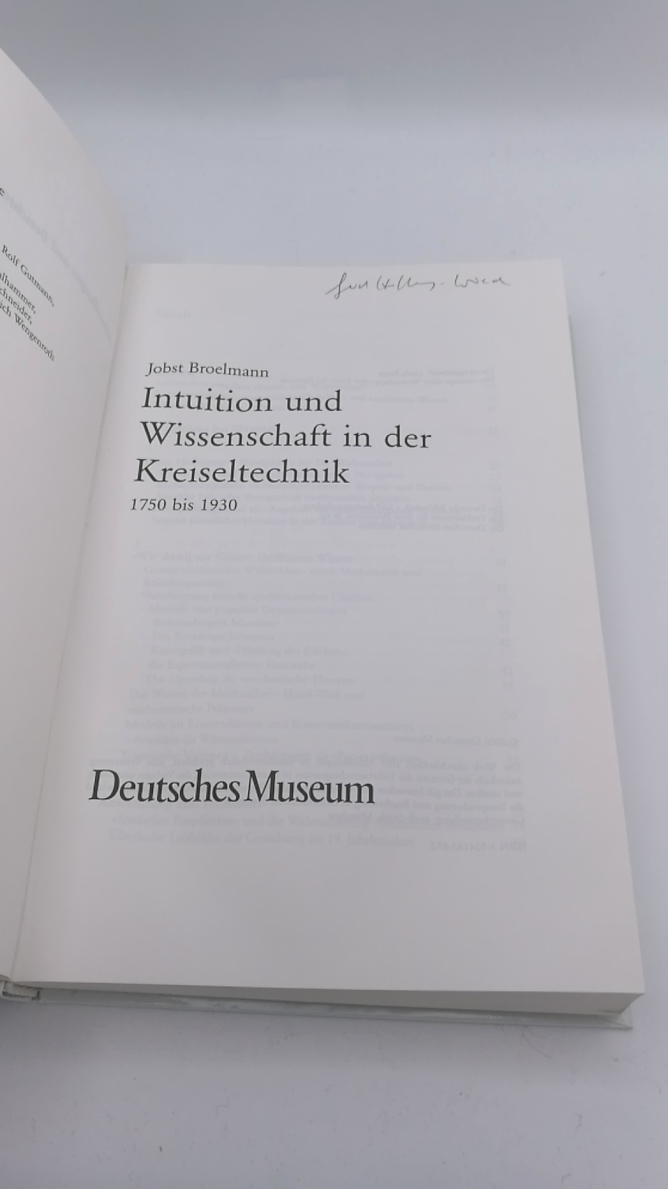 Broelmann, Jobst: Intuition und Wissenschaft in der Kreiseltechnik 1750 bis 1930