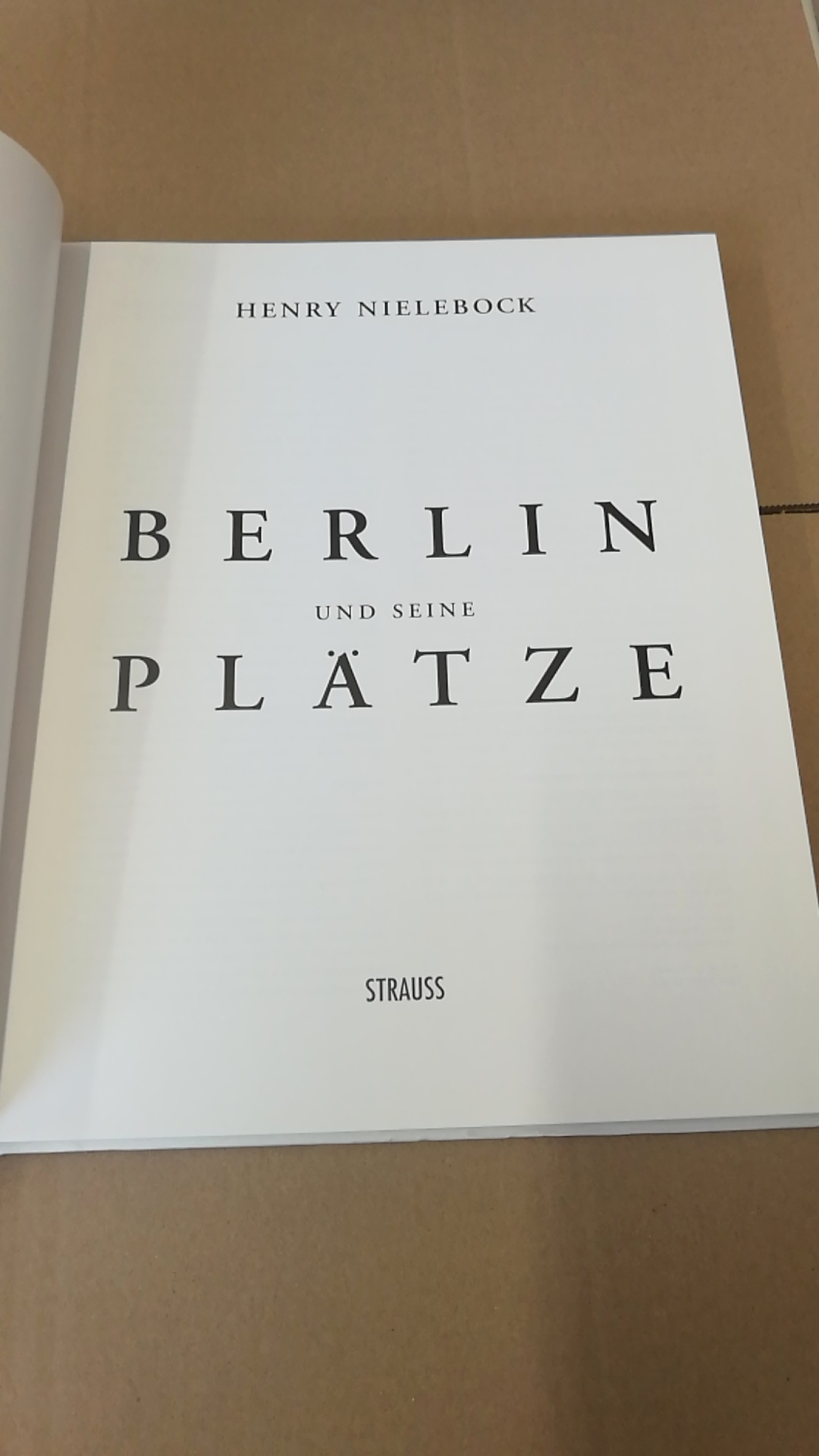 Nielebock, Henry: Berlin und seine Plätze 