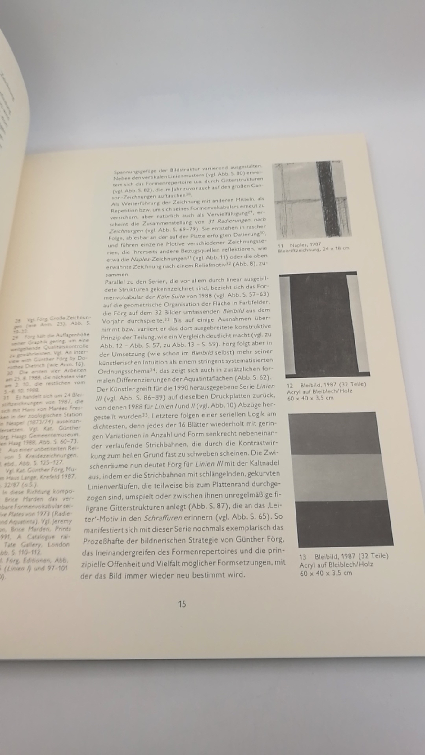 Kunstmuseum Bonn (Hrsg.), Günther: Günther Förg: Druckgraphische Serien Kunstmuseum Bonn, 21. Januar bis 6. März 1994