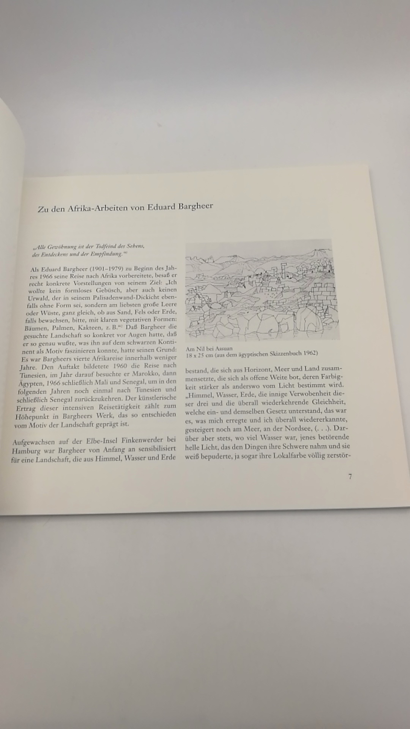 Fischer, Gert (Herausgeber): Eduard Bargheer, afrikanische Reisen Stadtmuseum Siegburg