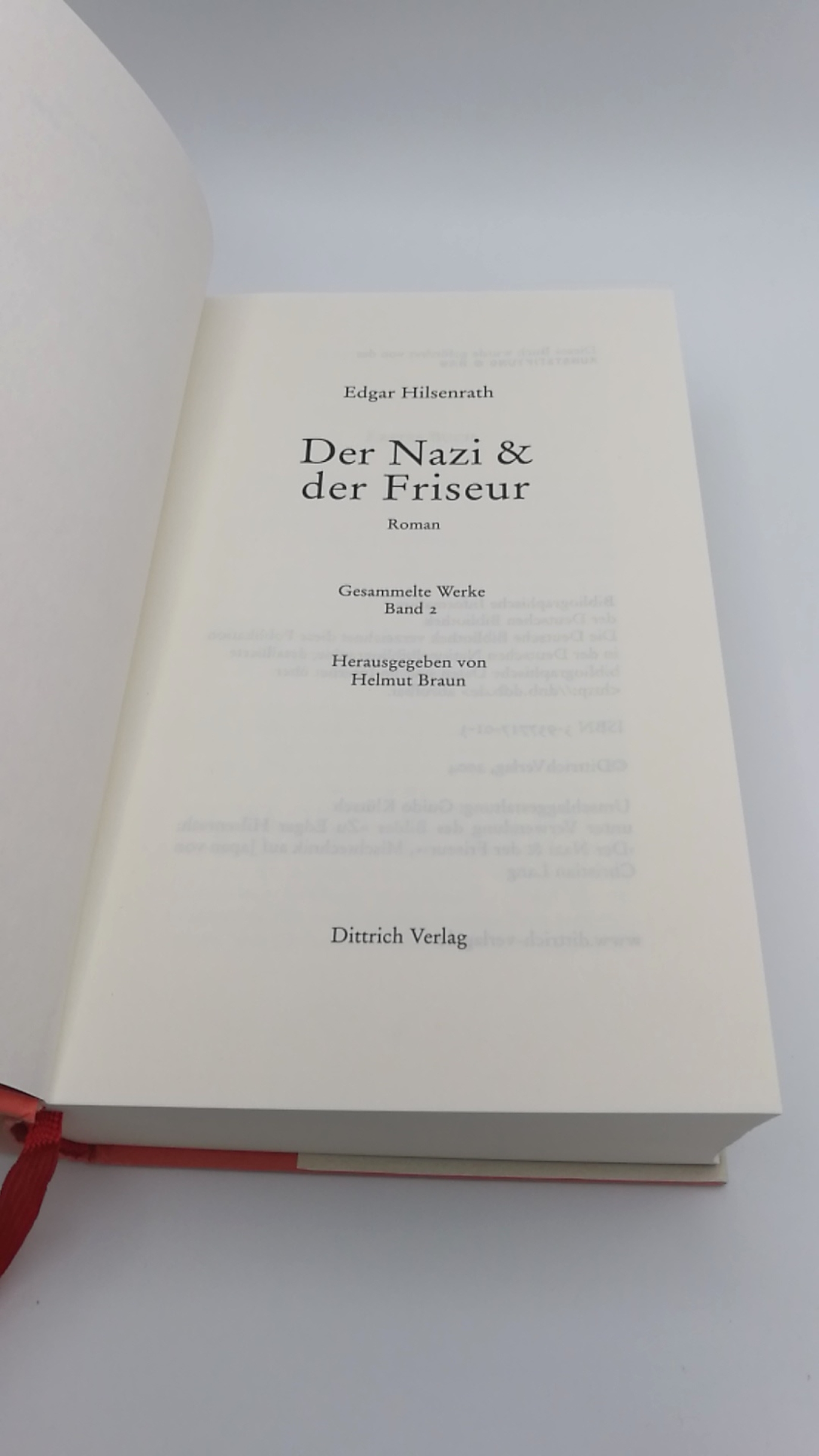 Hilsenrath, Edgar: Der Nazi & der Friseur. Roman Gesammelte Werke. Band 2.