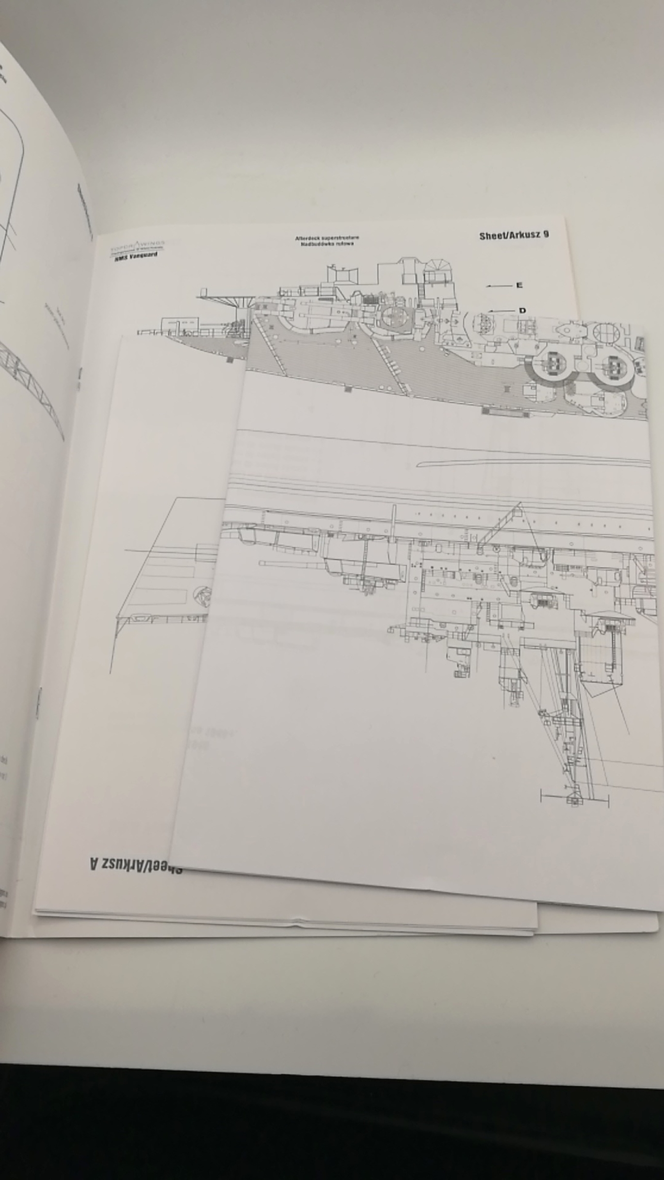 Koszela, Witold: The British Battleship HMS Vanguard Topdrawings, 7123