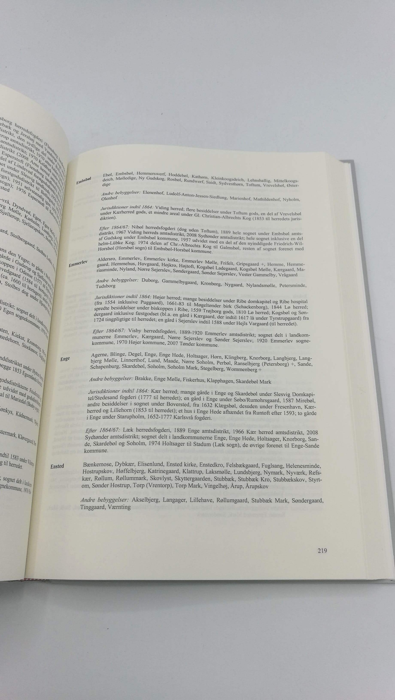 Liebing Schlaber, Gerret: Administrative tilhorsforhold mellem Ejderen og Kongeaen indtil 2007 