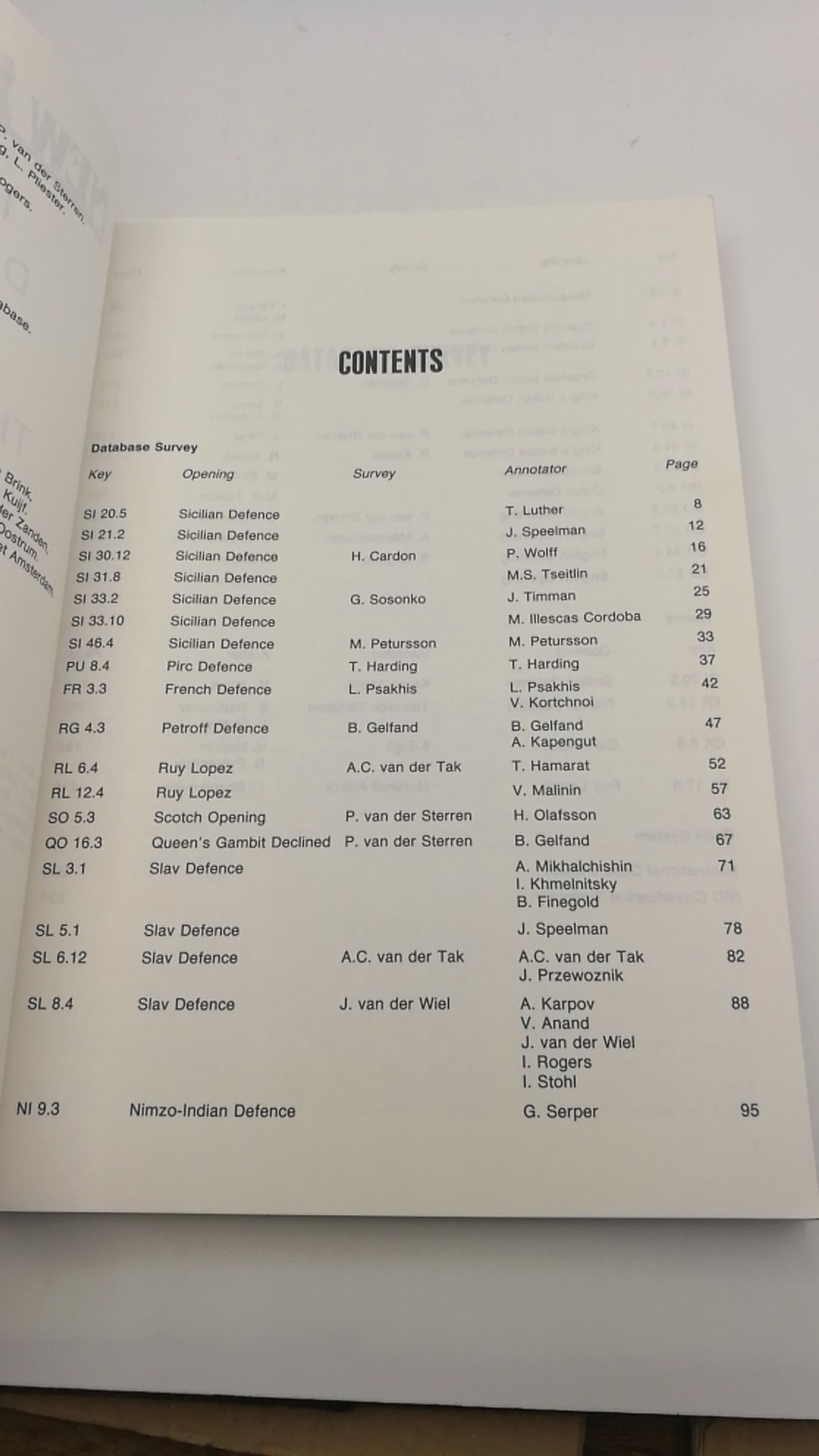 Sosonko / van der Sterren (Ed.), Genna / Paul: New in Chess. Yearbook 22. 1991. featuring Database Survey & Theoretical Articles