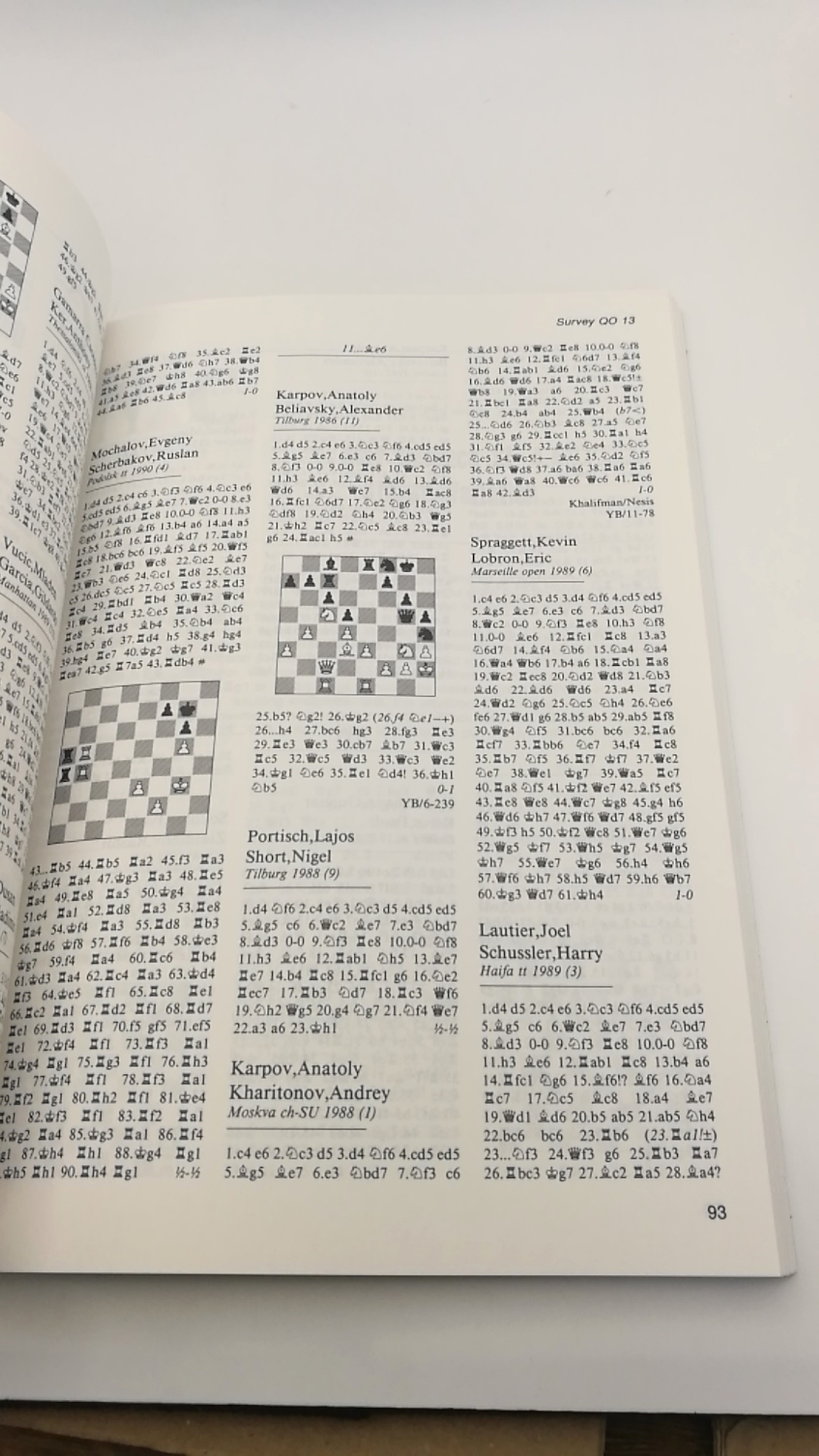 Sosonko / van der Sterren (Ed.), Genna / Paul: New in Chess. Yearbook 21. 1991. featuring Database Survey & Theoretical Articles