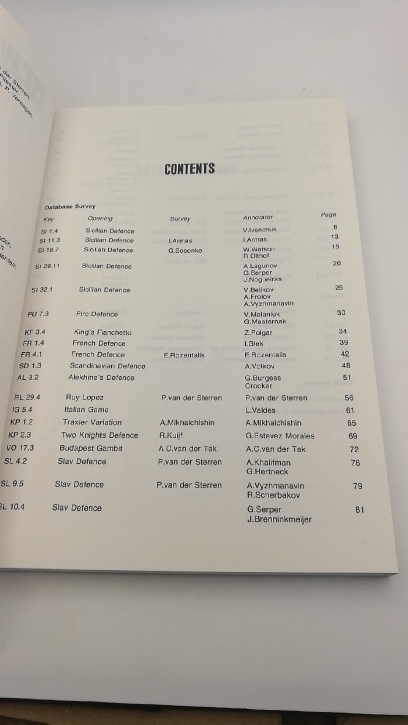 Sosonko / van der Sterren (Ed.), Genna / Paul: New in Chess. Yearbook 20. 1991. featuring Database Survey & Theoretical Articles