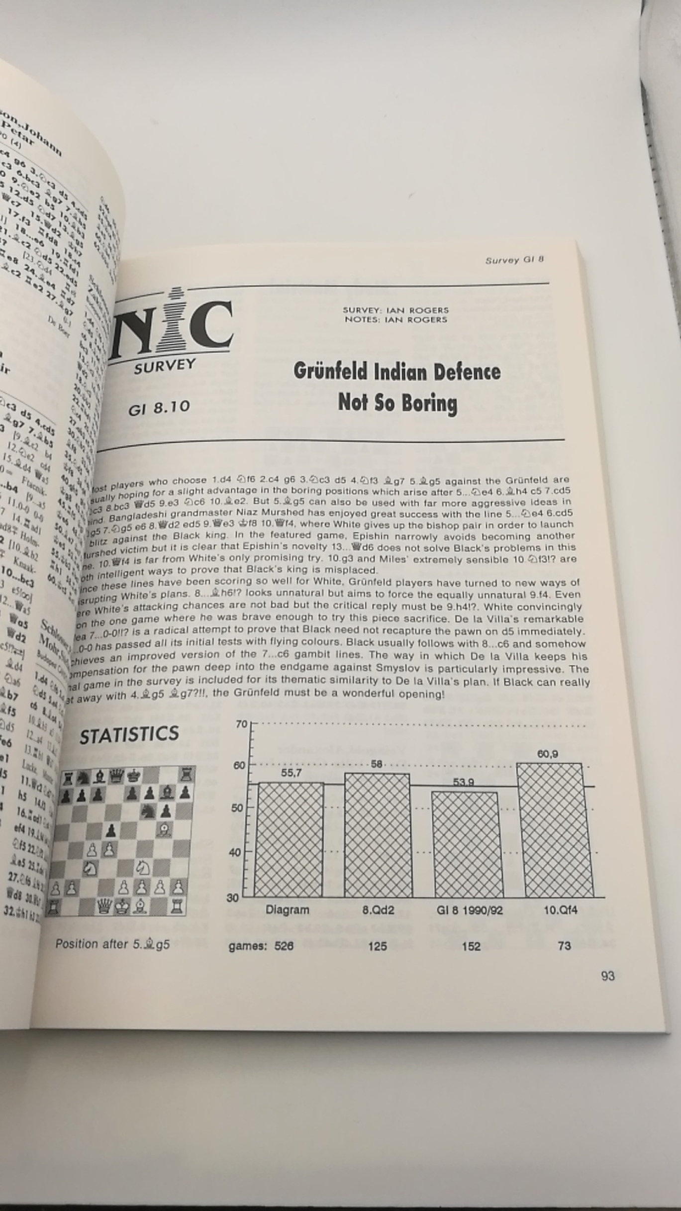 Sosonko / van der Sterren (Ed.), Genna / Paul: New in Chess. Yearbook 23 1992. featuring Database Survey & Theoretical Articles