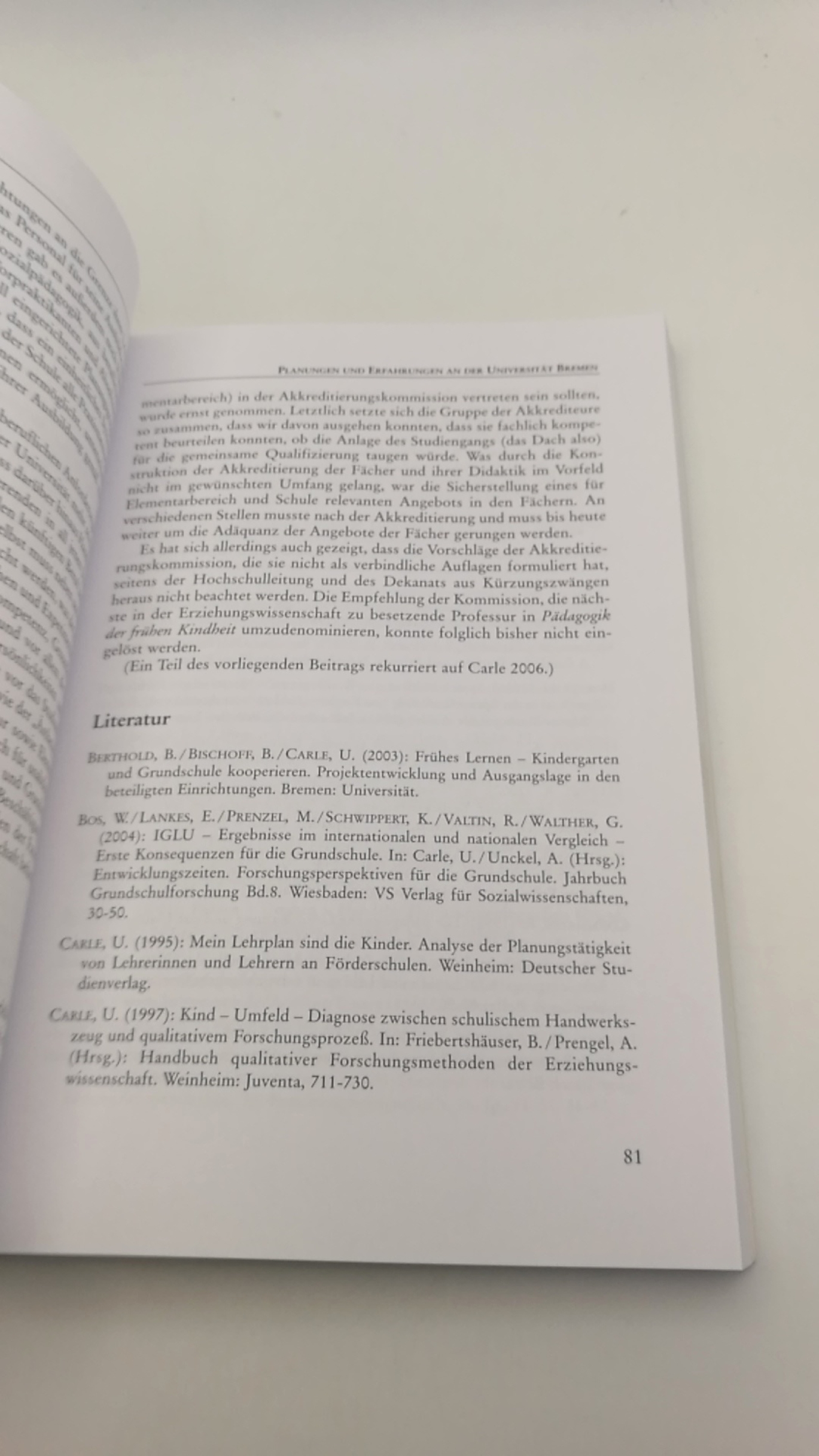 Deutsche Gesellschaft für Erziehungswissenschaft (Hrgs.): Erziehungswissenschaft Mitteilungen der Deutsche Gesellschaft für Erziehungswissenschaft (DGfE), Heft 35, 18. Jahrgang 2007