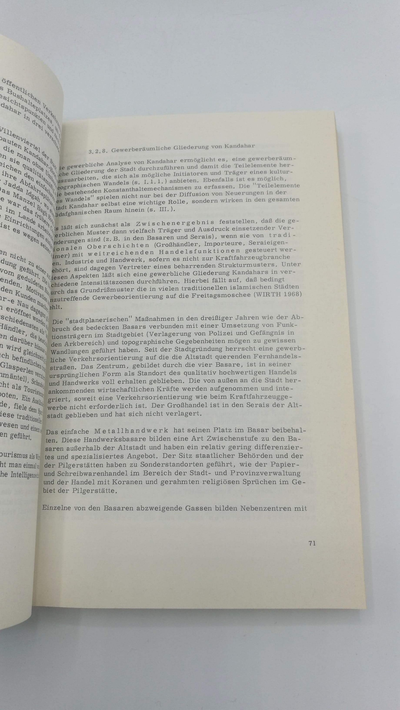 Wiebe, Dietrich: Stadtstruktur und kulturgeographischer Wandel in Kandahar und Südafghanistan.