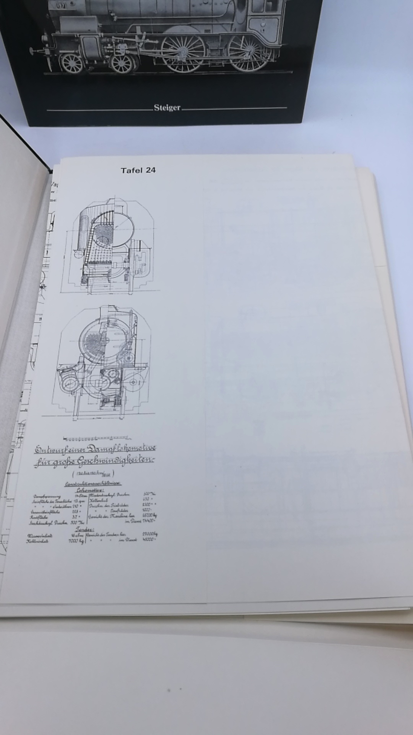 Repetzski, K. R. (Hrgs.): Dampflokomotiven in Glasers Annalen 1900 - 1910. Text- und Tafelband = 2 Bde (=vollst.)