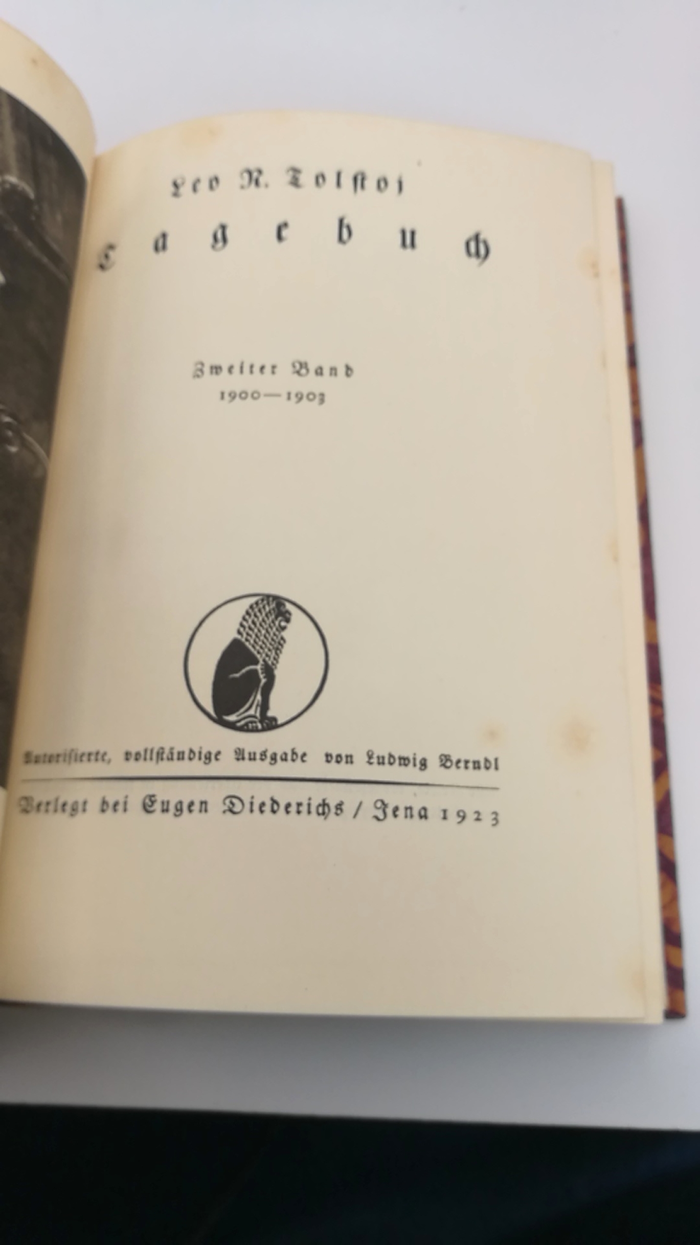 Tolstoi, Leo R.: Tagebuch. 1895-1903 (=2 Bände)