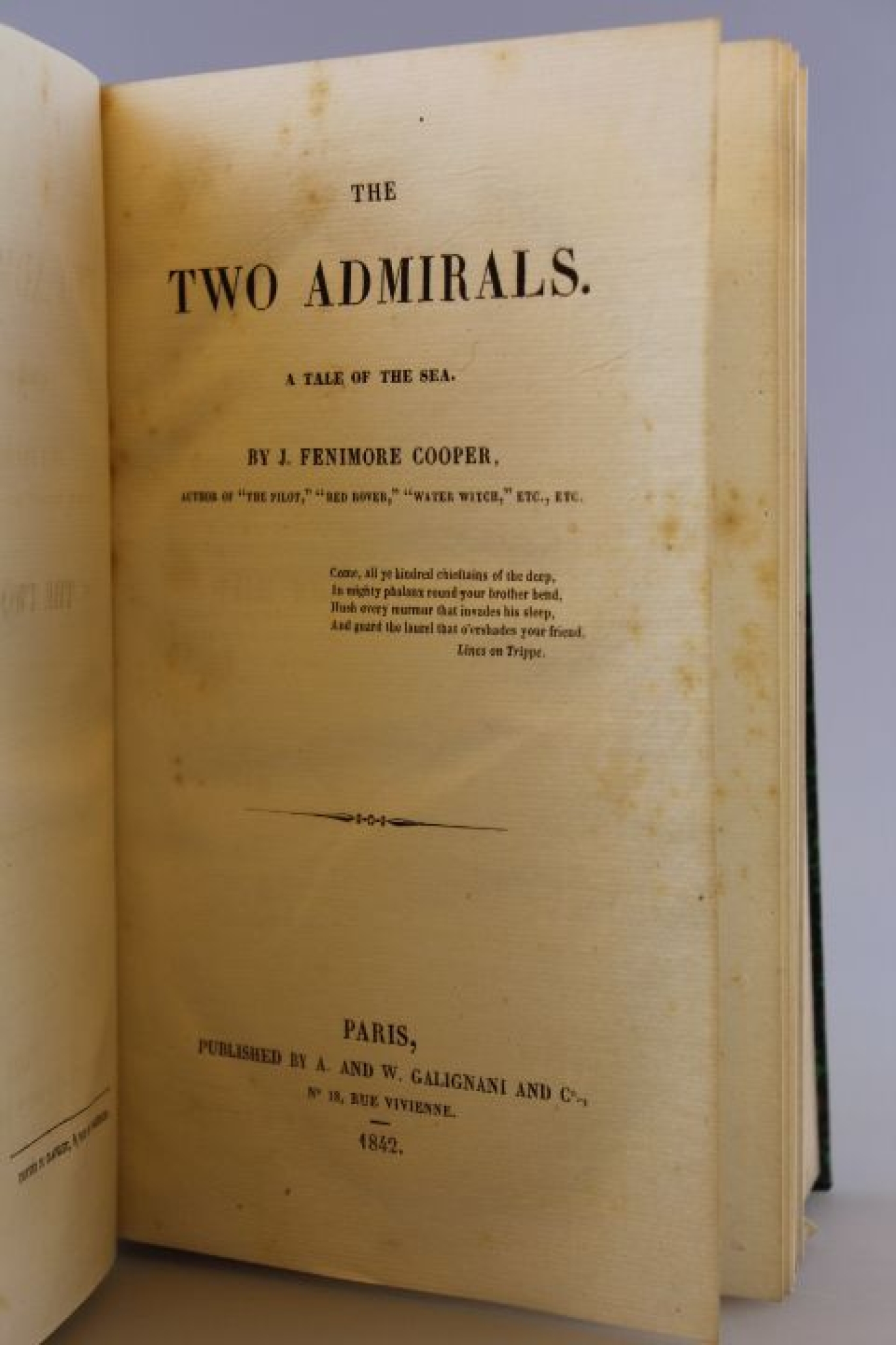 Cooper, J. Fenimore: The Two Admirals A Tale of the Sea