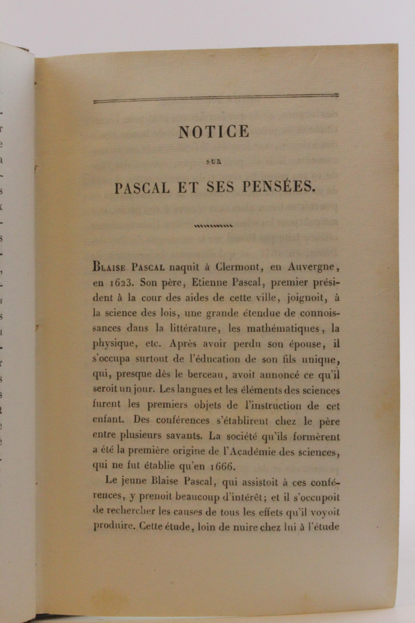 Pascal, La Rochefoucauld, Bruyére: Oeuvres Choisies des Moralistes Pensées de Pascal, Maximes de Rochefoucauld, Caractères de la Bruyére. Tome Premier