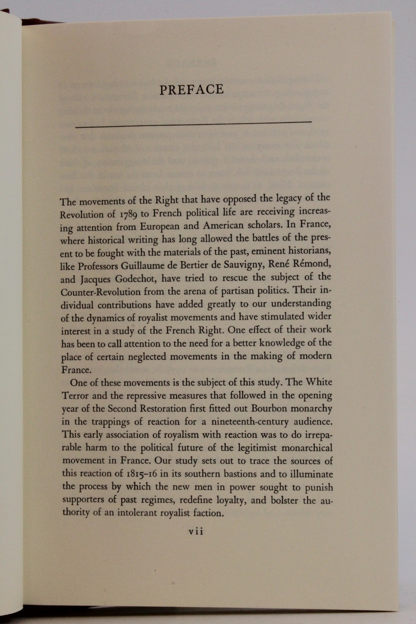 Resnick, Daniel Philip: The White Terror and the Political Reaction after Waterloo