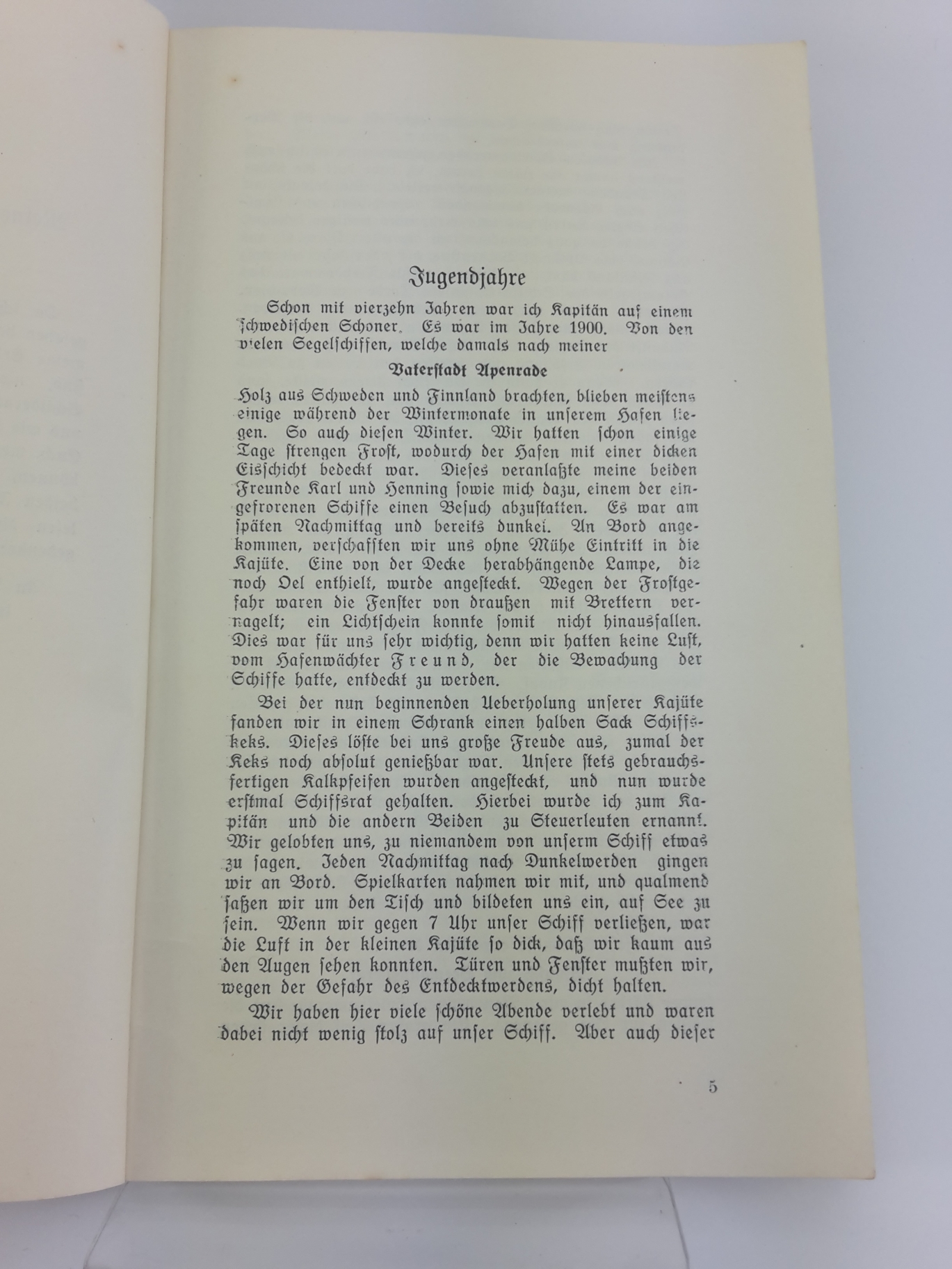 Bundesen, I. (Verfasser): Erinnerungen eines Seemannes / von I. Bundesen aus Apenrade 