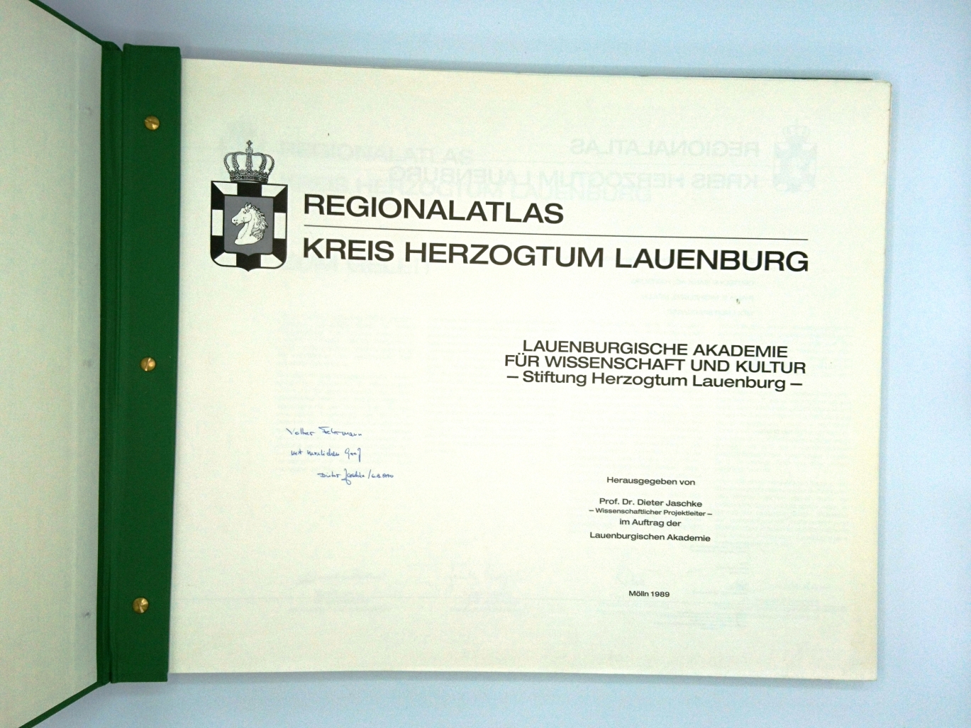 Jaschke, Dieter (Herausgeber): Regionalatlas Kreis Herzogtum Lauenburg Lauenburgische Akademie für Wissenschaft und Kultur - Stiftung Herzogtum Lauenburg