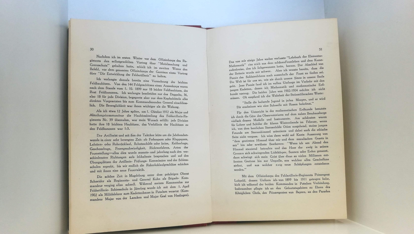 Lindemann, F., : Vom Kanonier zum General. Gewidmet den Kameraden des ehemaligen Reserve-Feldartillerie-Reigments Nr. 68 Mit persönlicher Widmung des Verfassers!