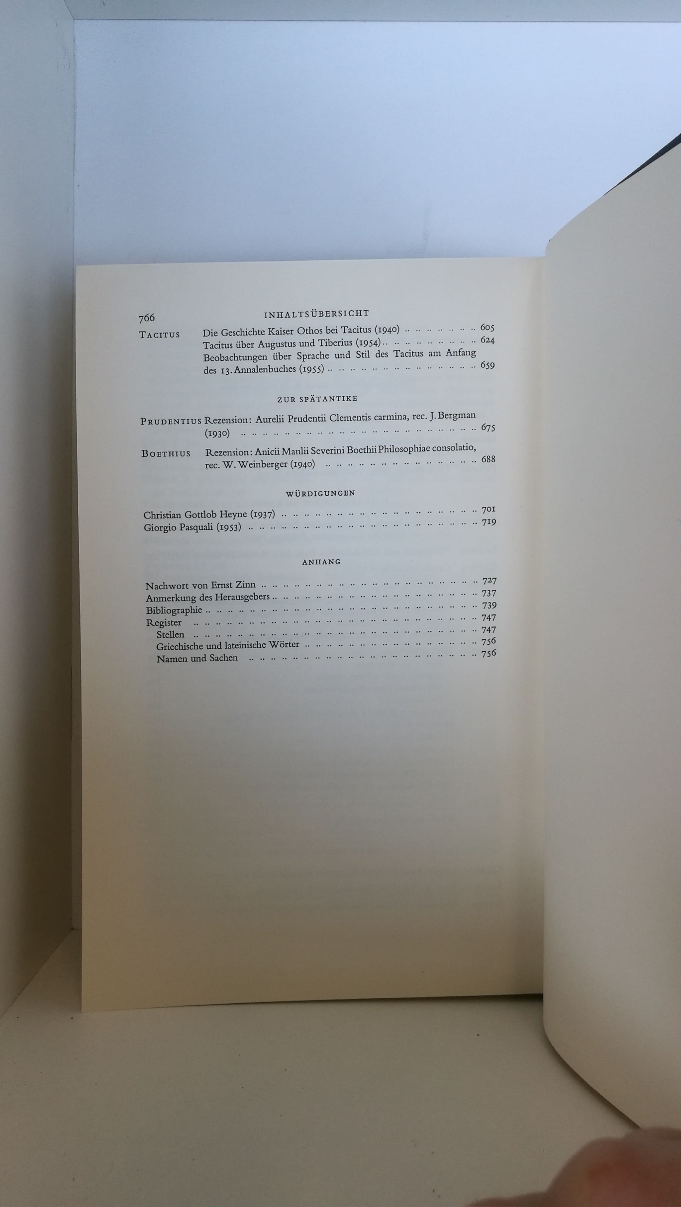 Klingner, Friedrich: Studien zur Griechischen und Römischen Literatur