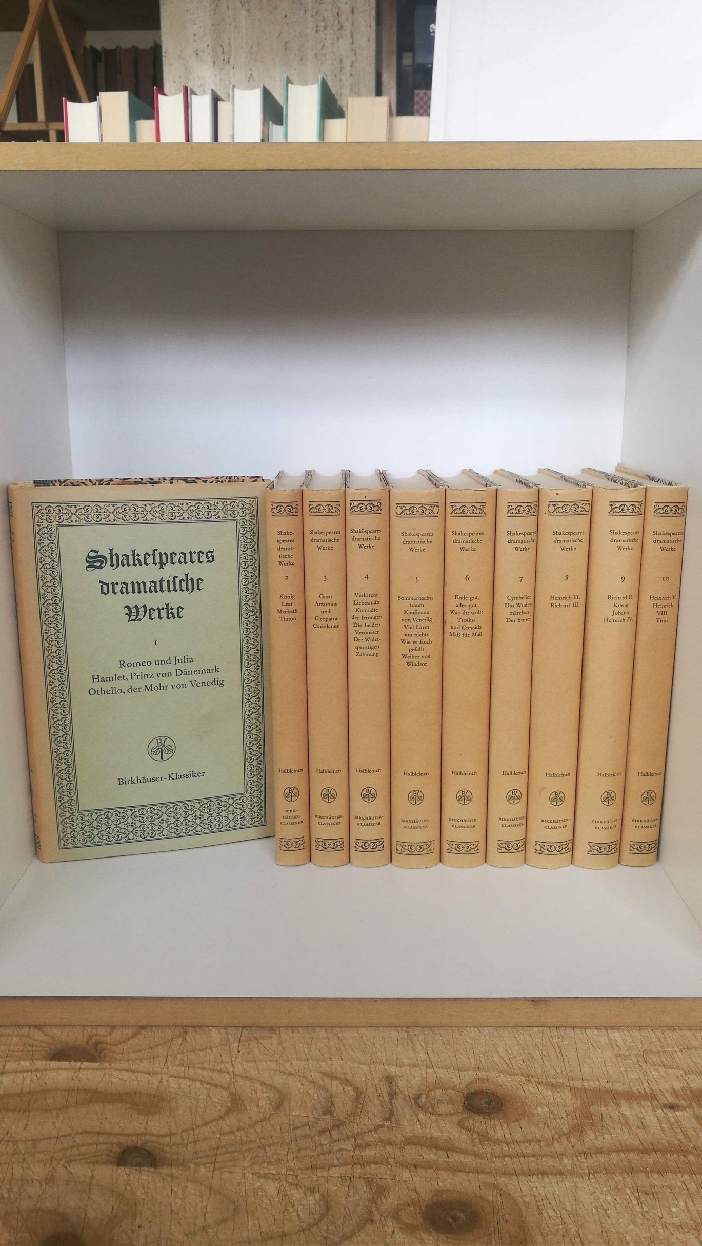 William Shakespear, Hans Matter (Hrsg.): Shakespeares Dramatische Werke Birkhäuser-Klassiker