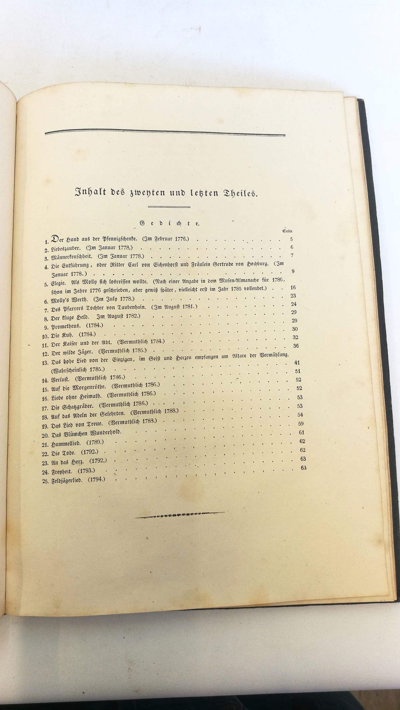 Gottfried, August Bürger, Ludwig H. C. Hölty: National-Bibliothek der Deutschen Classiker; Auswahl des Bessern aus ihren sämmtlichen Werken. Erster Band (in sechs Lieferungen mit fünf Portraits). Hier: die ersten drei Lieferungen mit dem Portrait Bürgers.