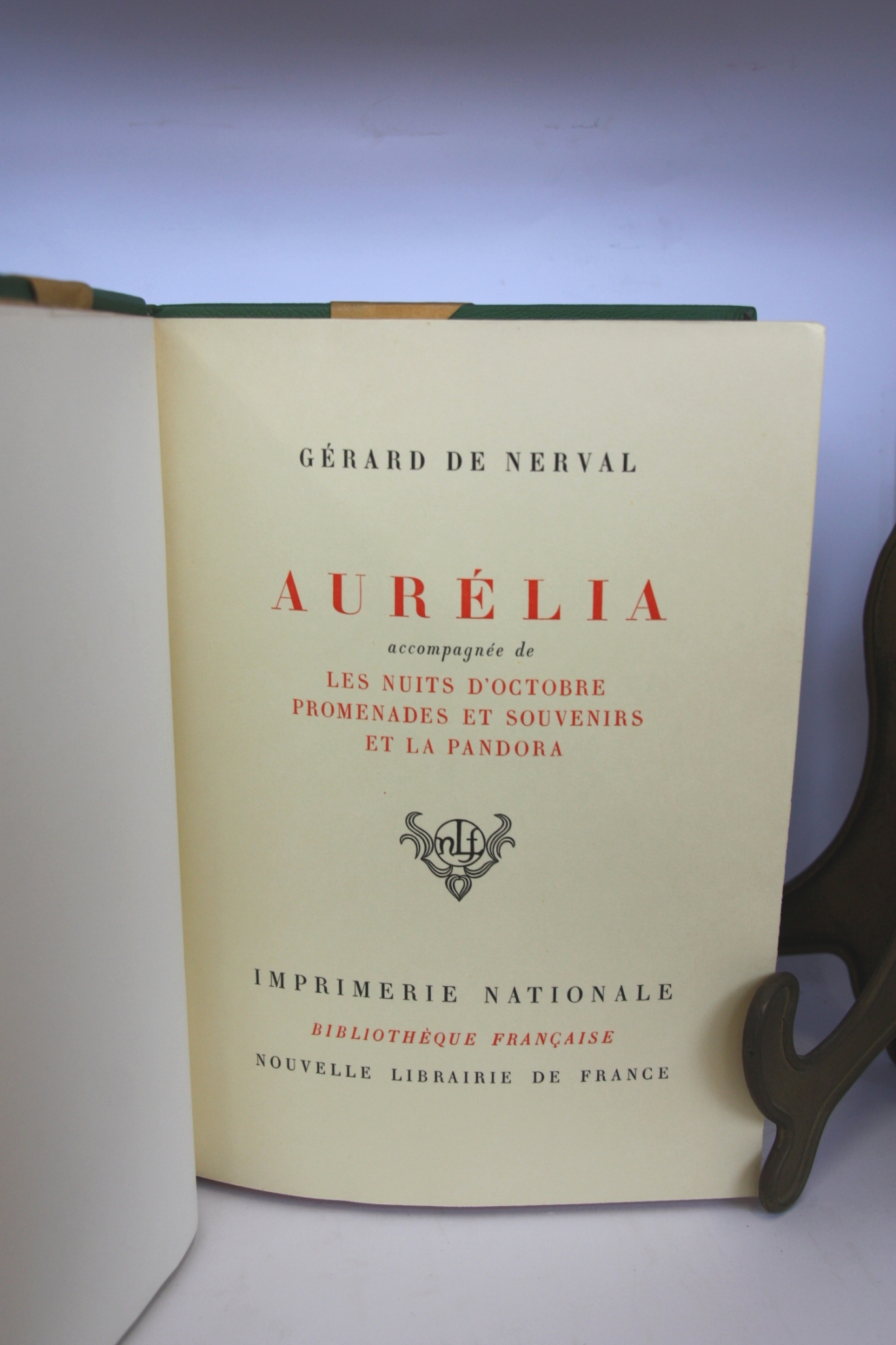 Gérard de Nerval: 3 Bände: Bd.1: Les filles du feu Bd. 2:  Lorely contes et facéties petits chateaux de boheme Bd.3: Aurélia accompagnée de les nuits d´octobre promenades et souvenirs et la pandora