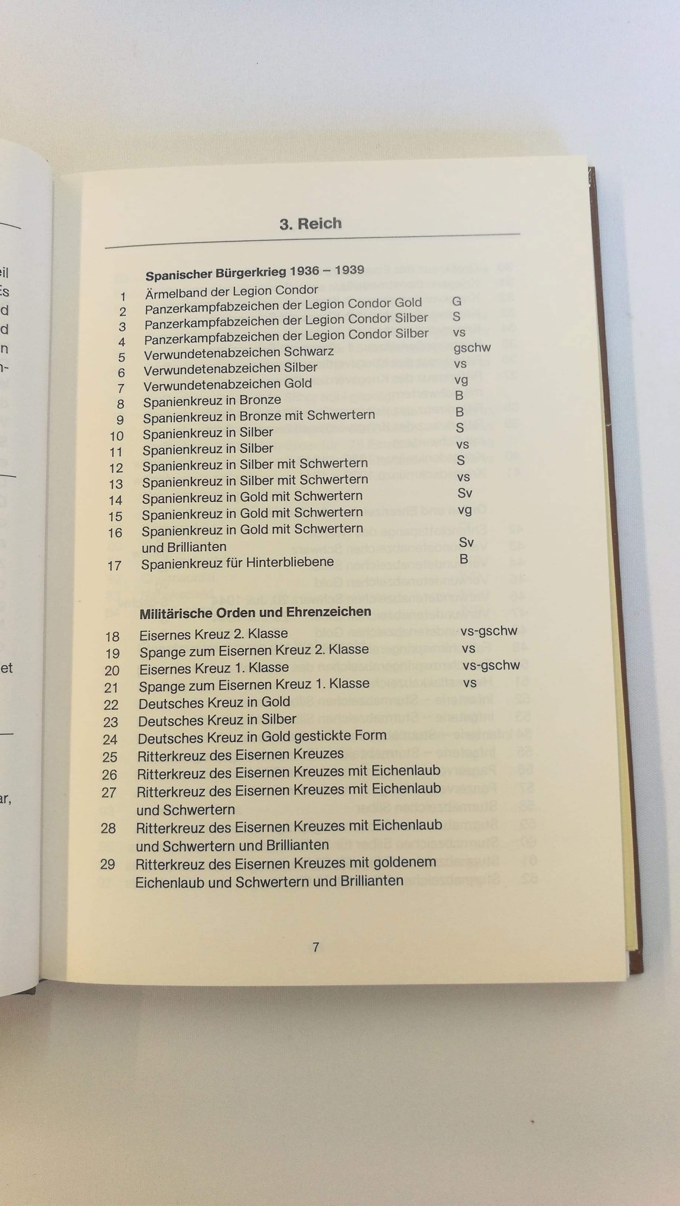 Mandry, Horst: Die Orden und Ehrenzeichen des Dritten Reiches. Band 4 Die Kampfabzeichen der Luftwaffe, des Heeres und der Kriegsmarine.