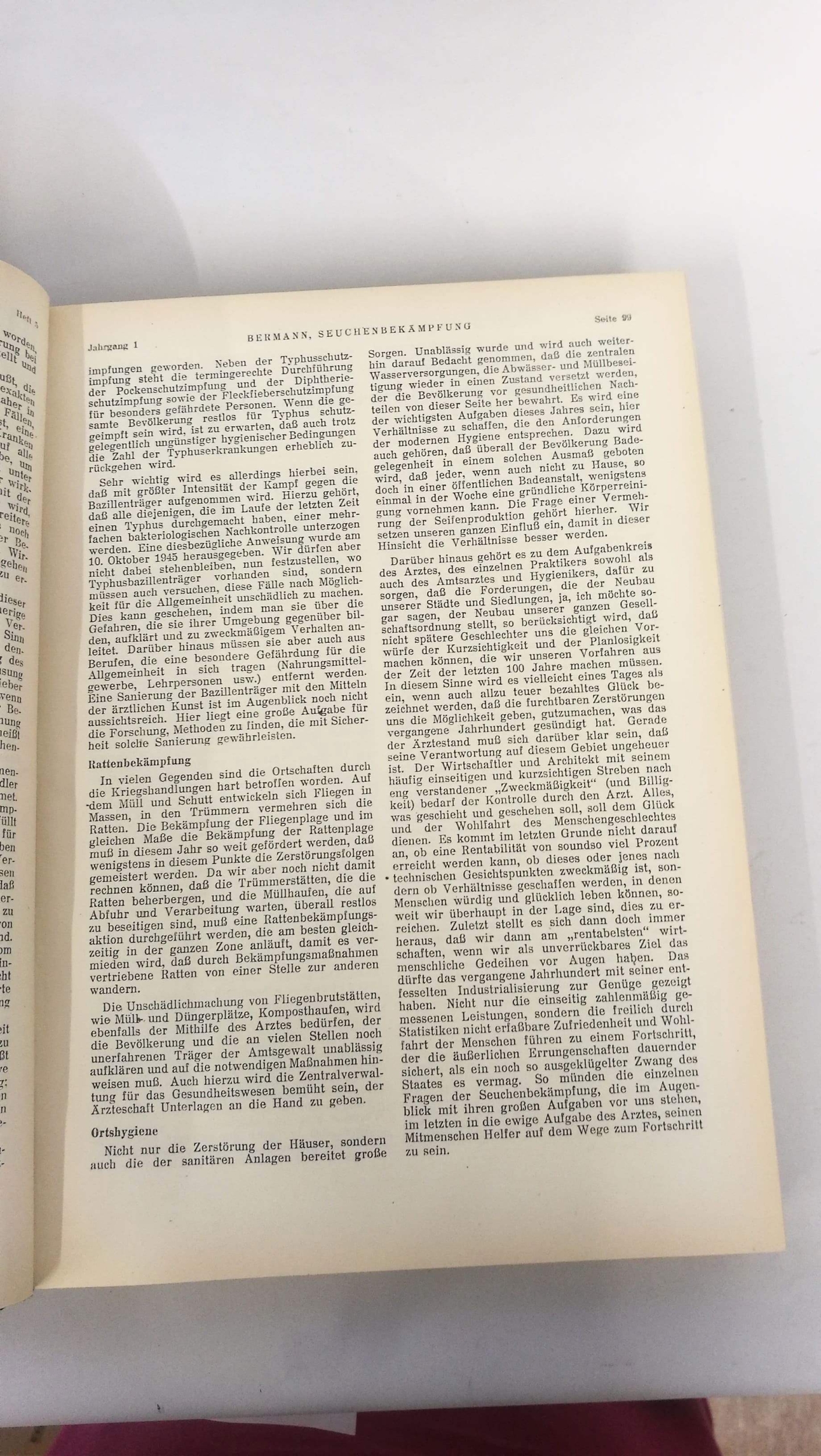 Konitzer (Hrsg.), P.: Das deutsche Gesundheitswesen. Jahrgang 1 / Heft 1 - 24, 1946. Herausgegeben von der Deutsche Wirtschaftskomission für die sowjetische Besatzungszone, Hauptverwaltung Gesundheitswesen, Berlin.