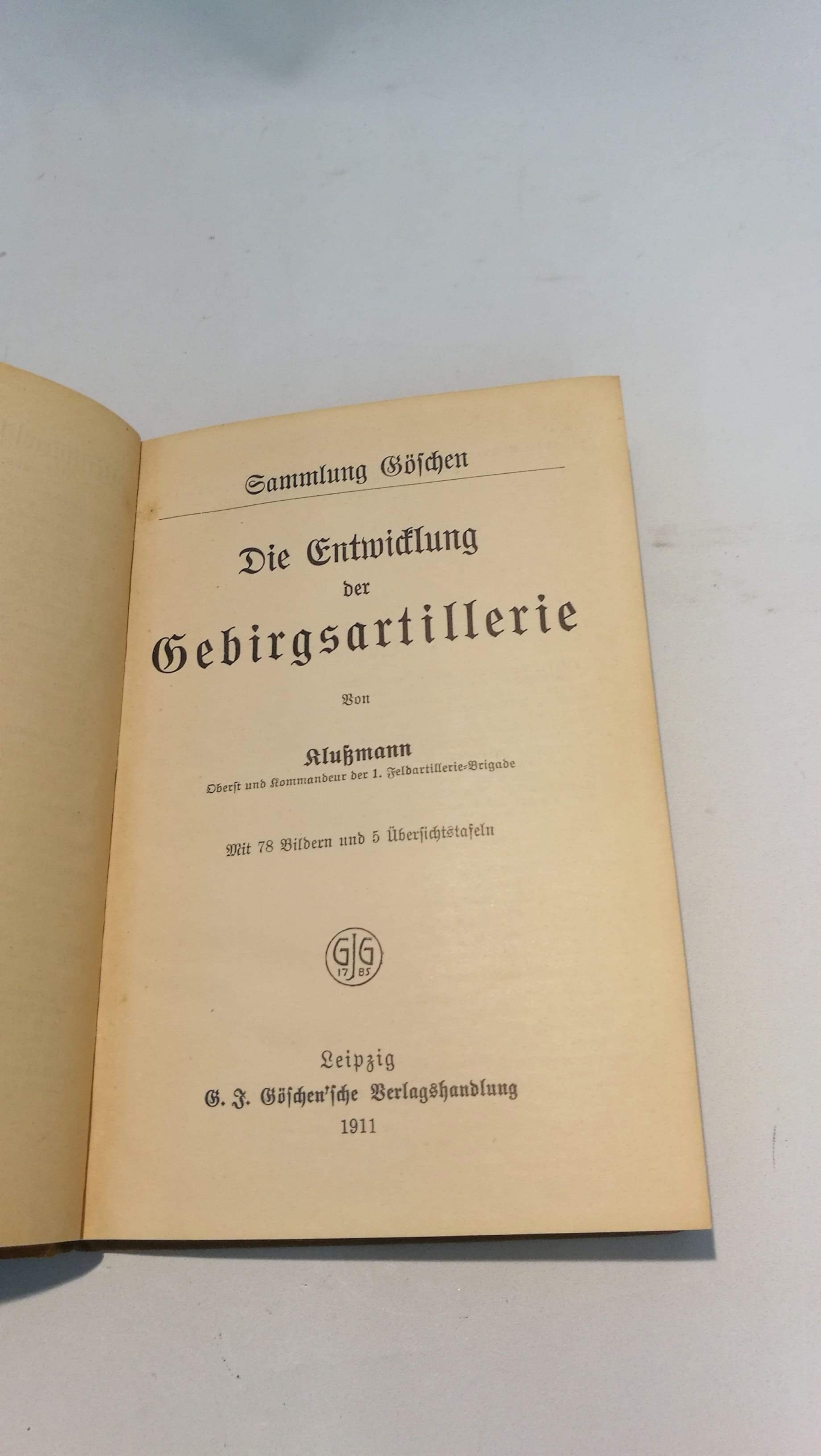 Klußmann, Hermann: Die Entwicklung der Gebirgsartillerie. 