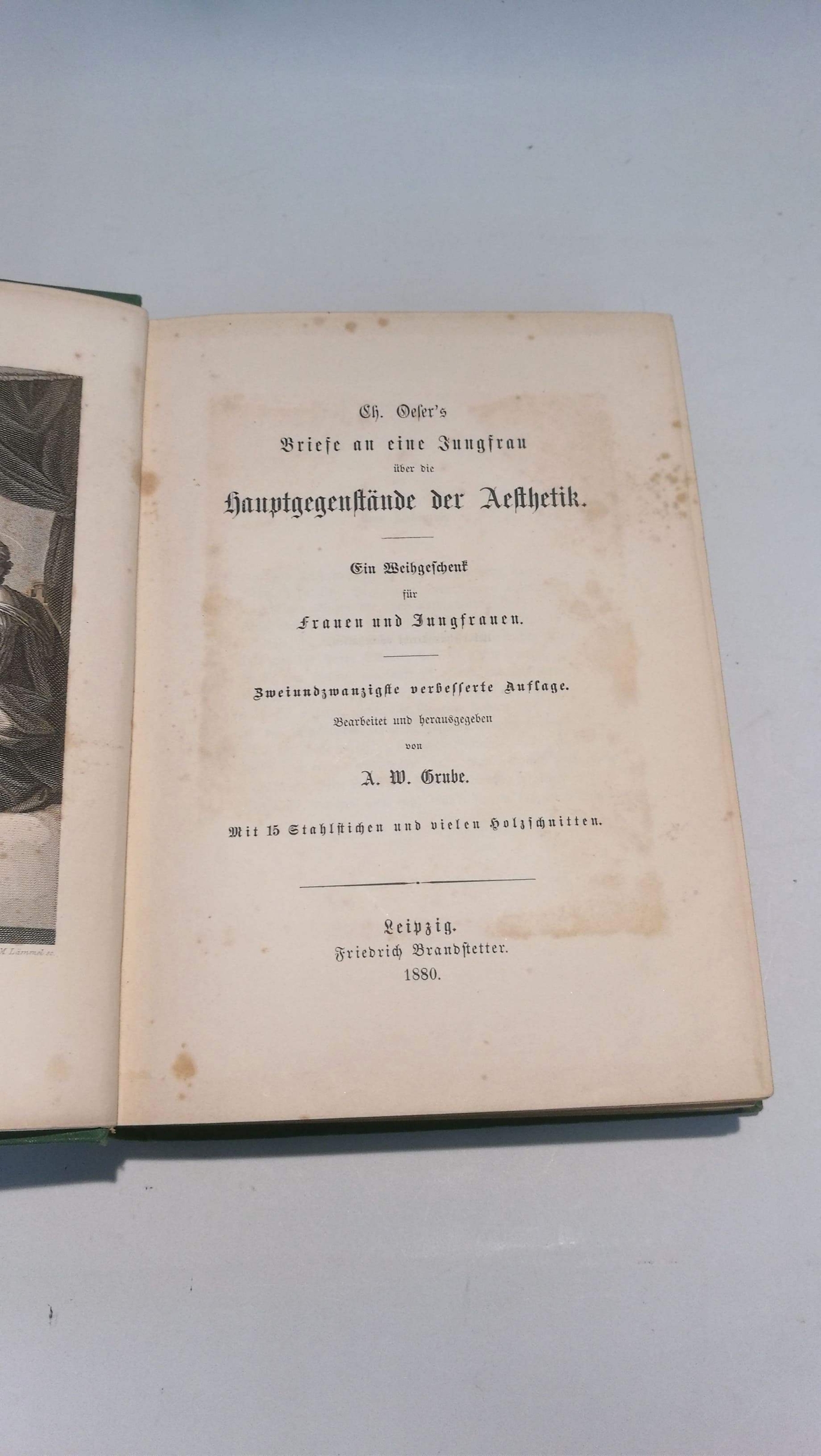 Oesers, Ch.: Briefe an eine Jungfrau über die Hauptgegenstände der Ästhetik Ein Weihgeschenk für Frauen und Jungfrauen