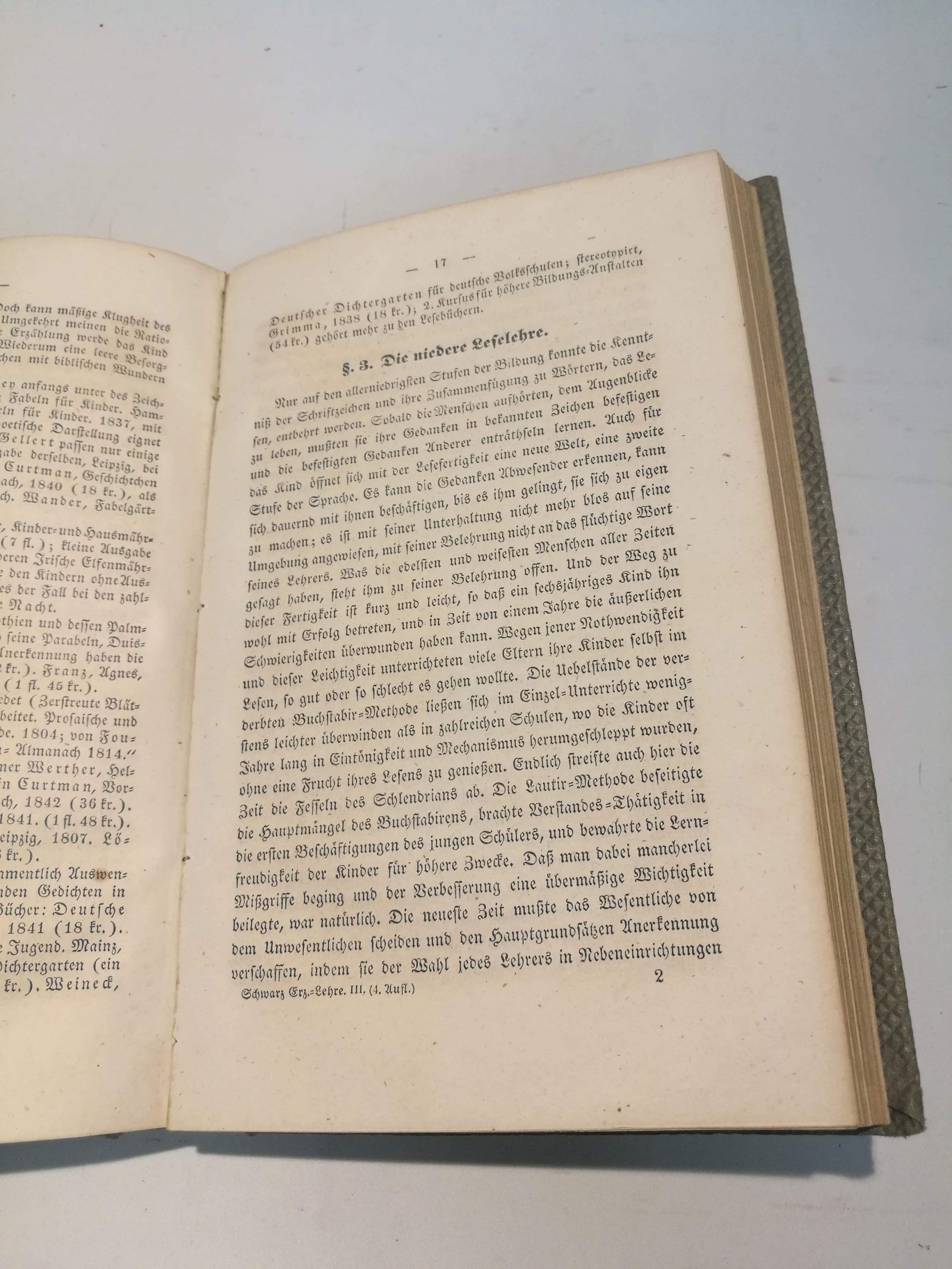 Schwarz (Hrsg.), F. G. C.: Lehrbuch der Erziehung und des Unterrichts Neu bearbeitet als Handbuch für Eltern, Lehrer und Geistliche von Dr. W. J. G. Curtman