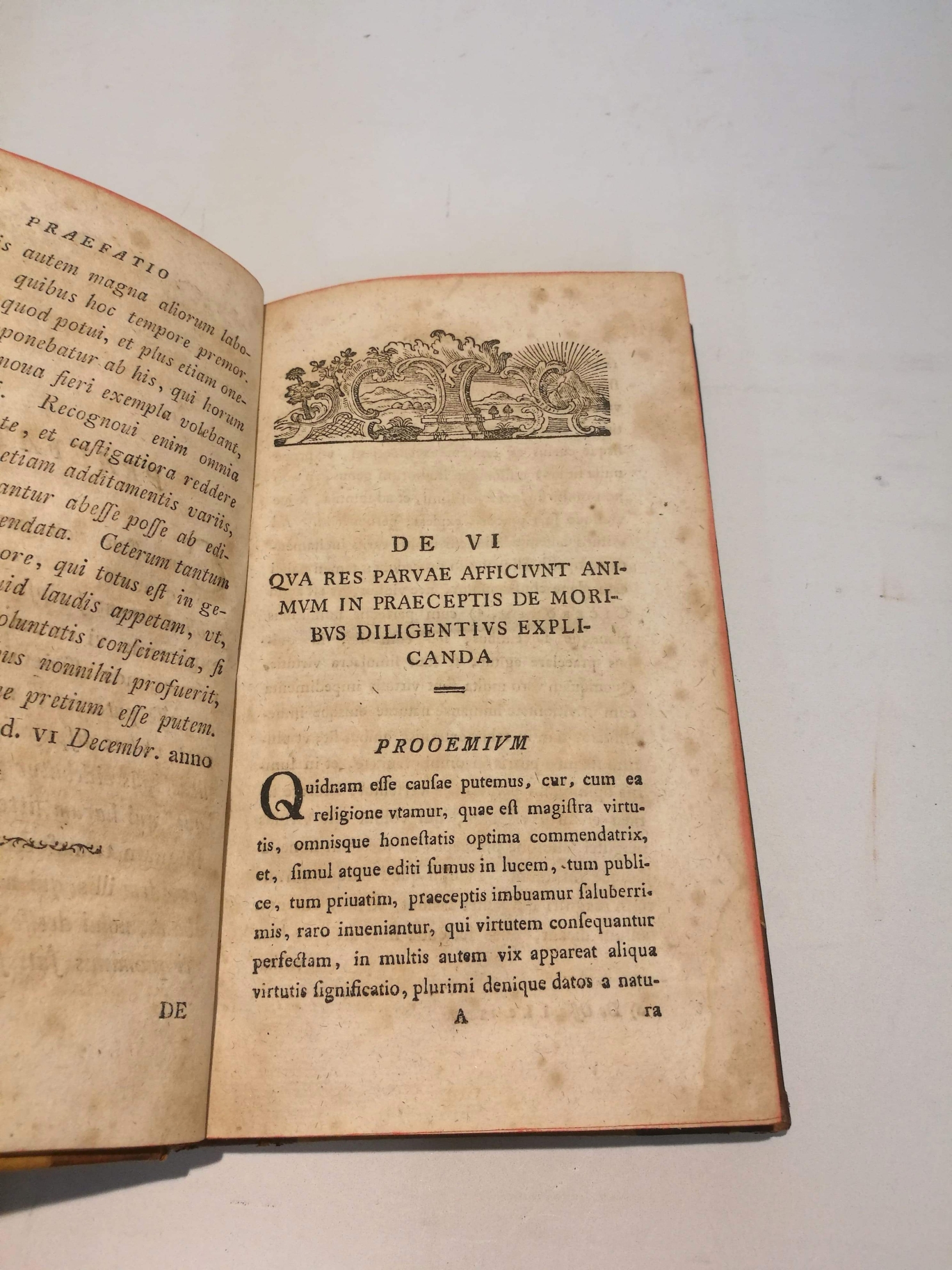 Reinhardi, Francisci Volkmari: De vi qua res parvae afficiunt animum in doctrina de moribus Diligentius explicanda liber