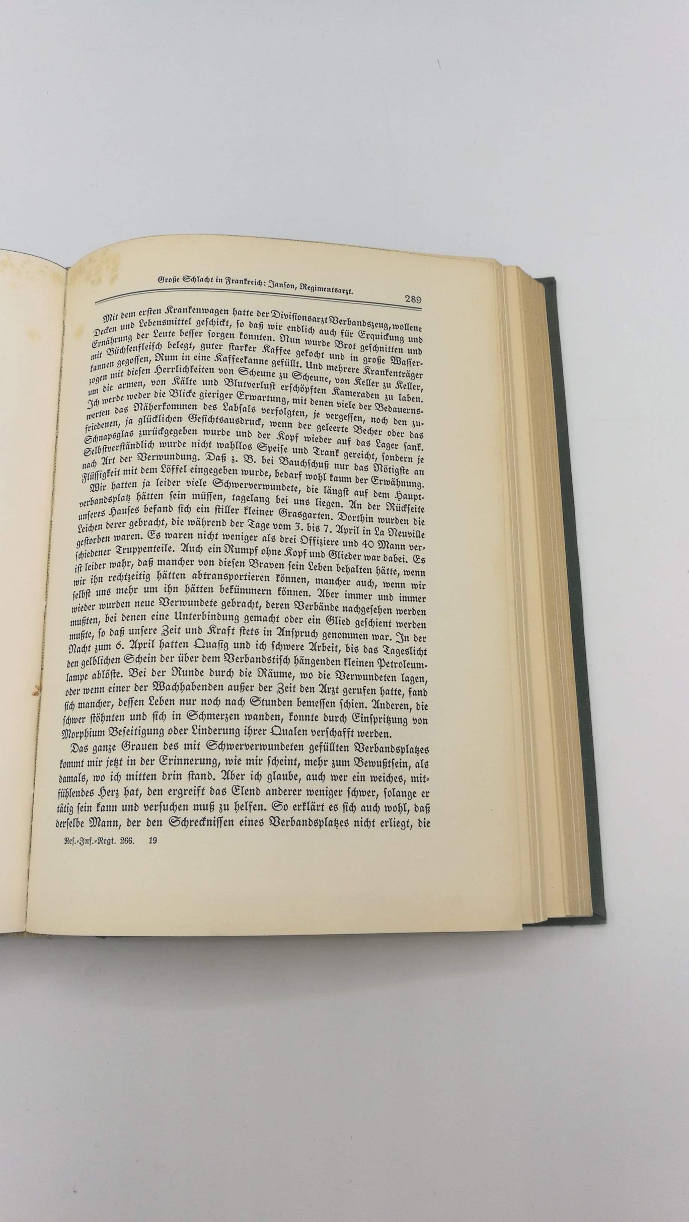 Freudenthal, Herbert: R.I.R. 266. Der Große Krieg im Schicksal eines Regiments. Band II Erlebnisse und Gedanken - die Erlebnisse der Kameraden. Erinnerungsblätter deutscher Regimenter. 295. Band.