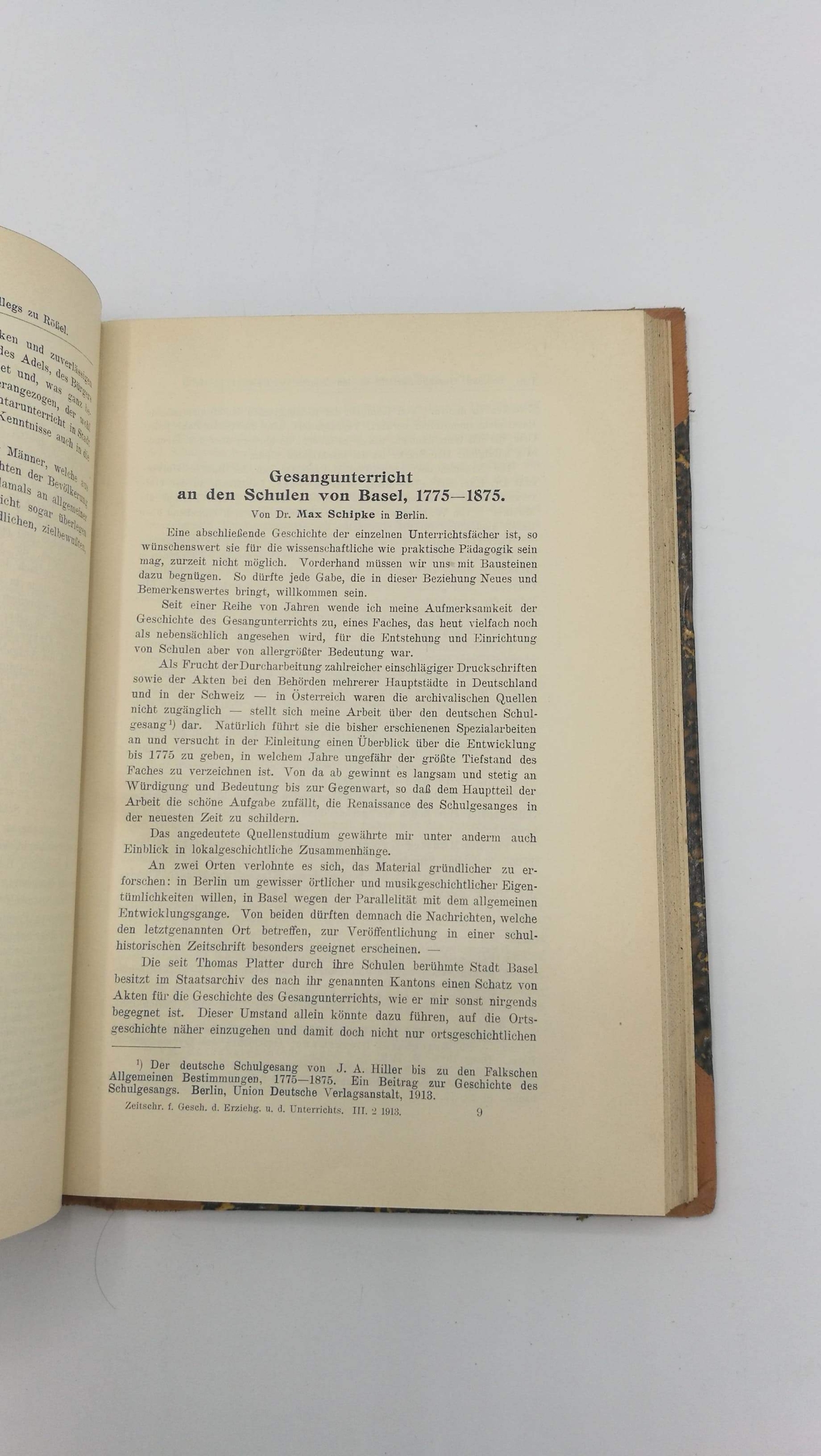 Hermann (Hrsg.), Max: Zeitschrift für Geschichte der Erziehung und des Unterrichts Neue Folge der Mitteilungen der Gesellschaft für deutsche Erziehungs- und Schulgeschichte. DRITTER JAHRGANG