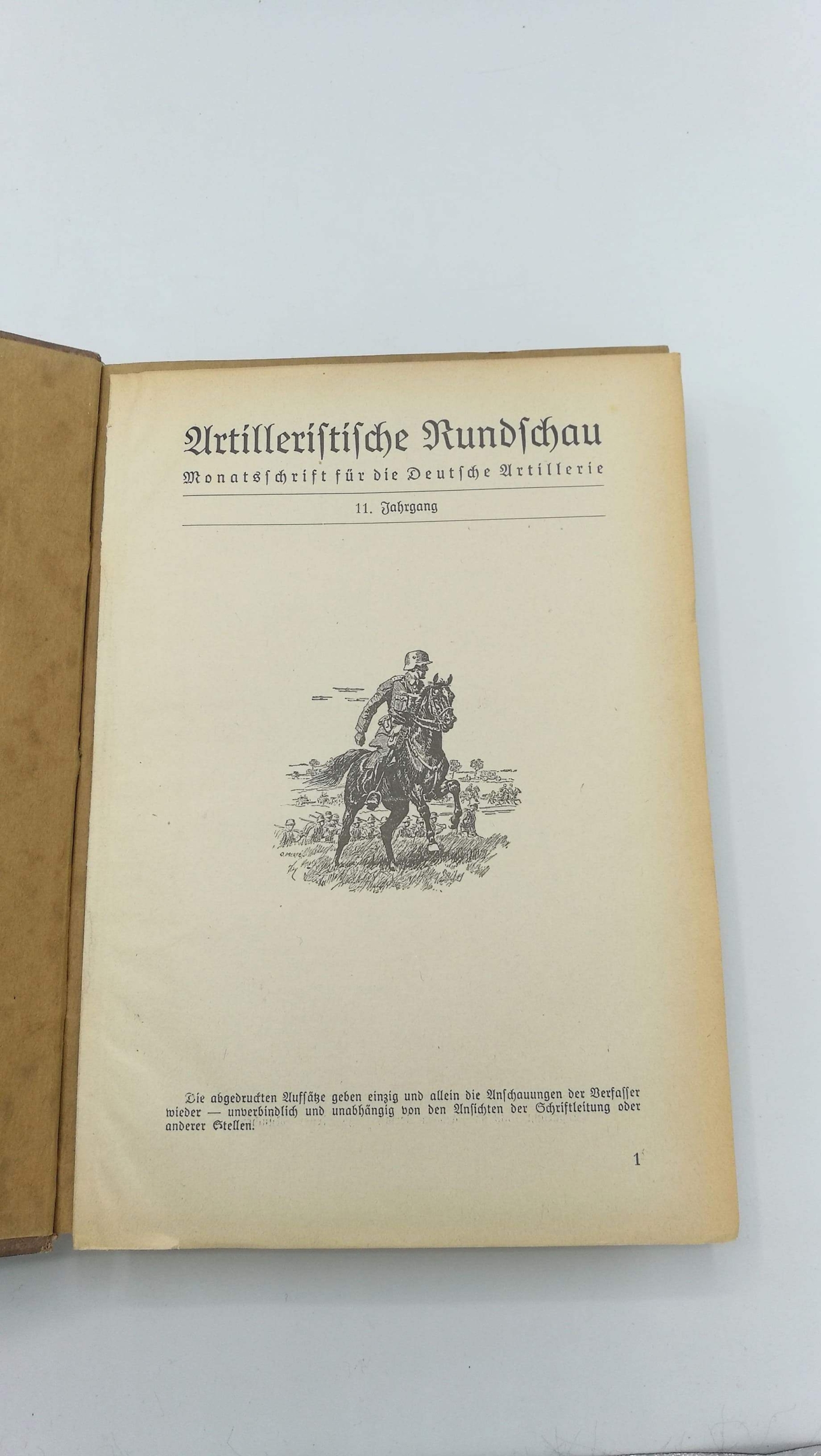 o. Angabe, : Artilleristische Rundschau. Monatsschrift für die Deutsche Artillerie. 11. Jahrgang 1939 