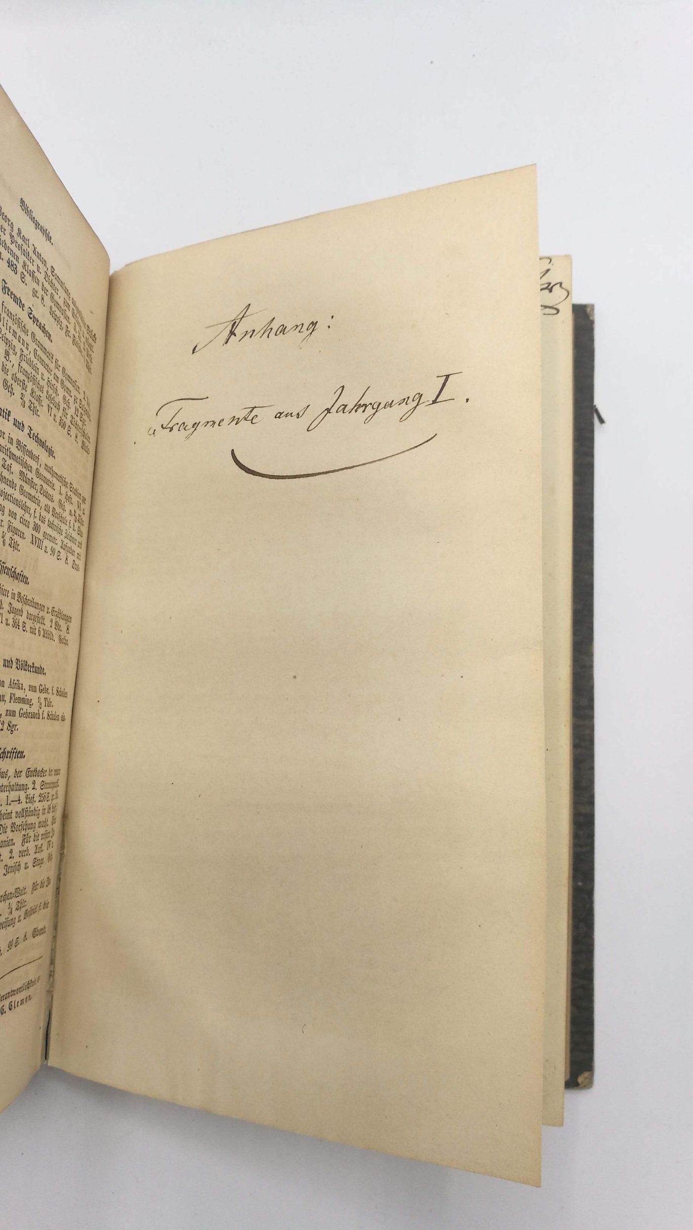 Gräfe / Clemen (Hrsg.), Dr. H. / Dr. C.: Pädagogische Zeitung. Zweiter (2.) Jahrgang 1846. 2. Bände. Mit Fragmenten I. Jahrgang 1845