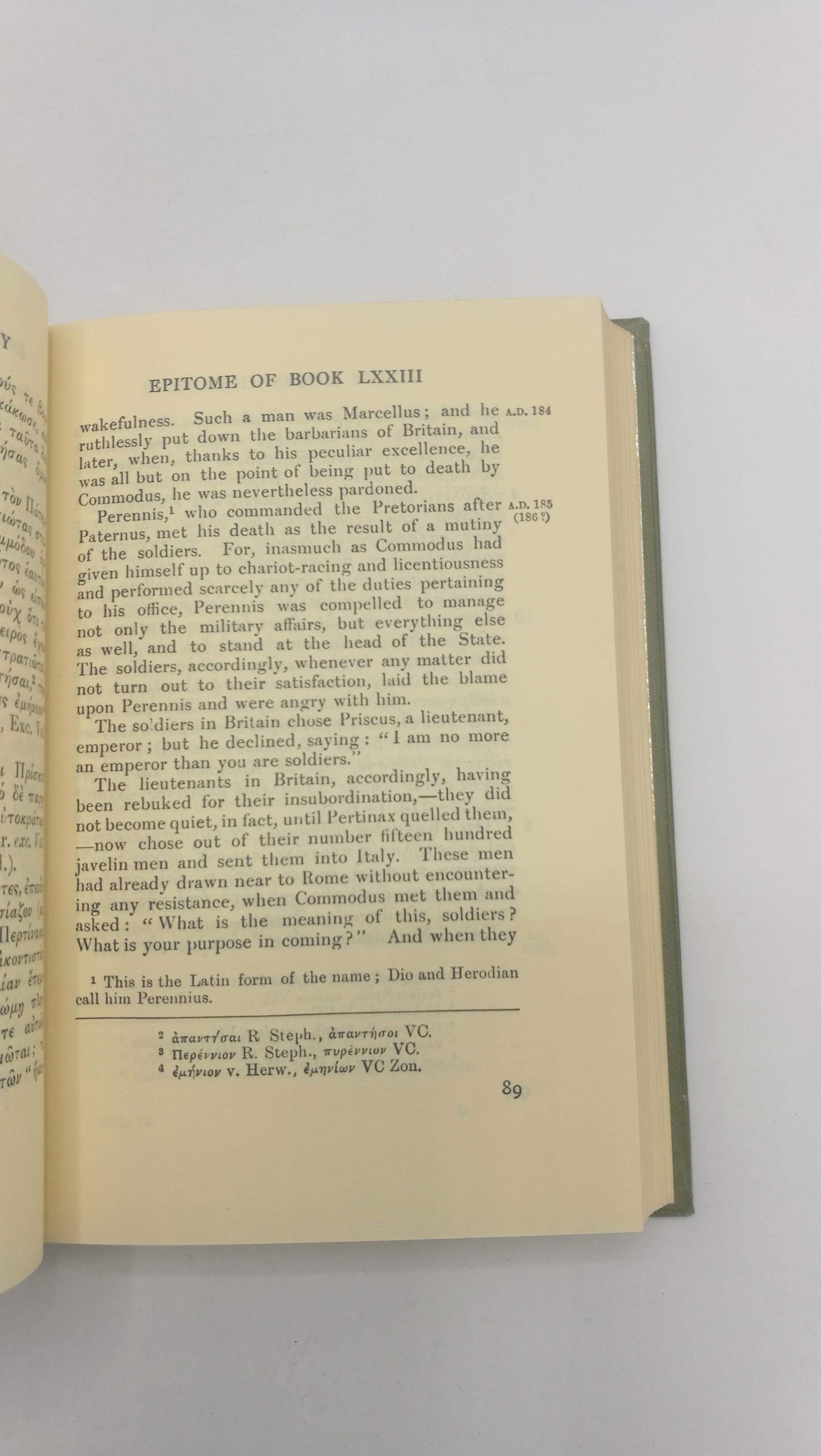 Chrysostomos, Dion: Dio's Roman History. In nine Volumes. Volume IX. Books LXXI-LXXX The Loeb Classical Library