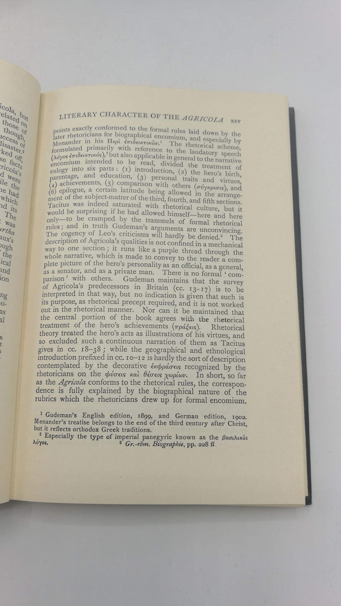 Tacitus: Cornelli Taciti De Vita Agricolae. Edited by H. Furneaux. Second Edition. Revised and Largely Rewritten by J. G. C. Anderson