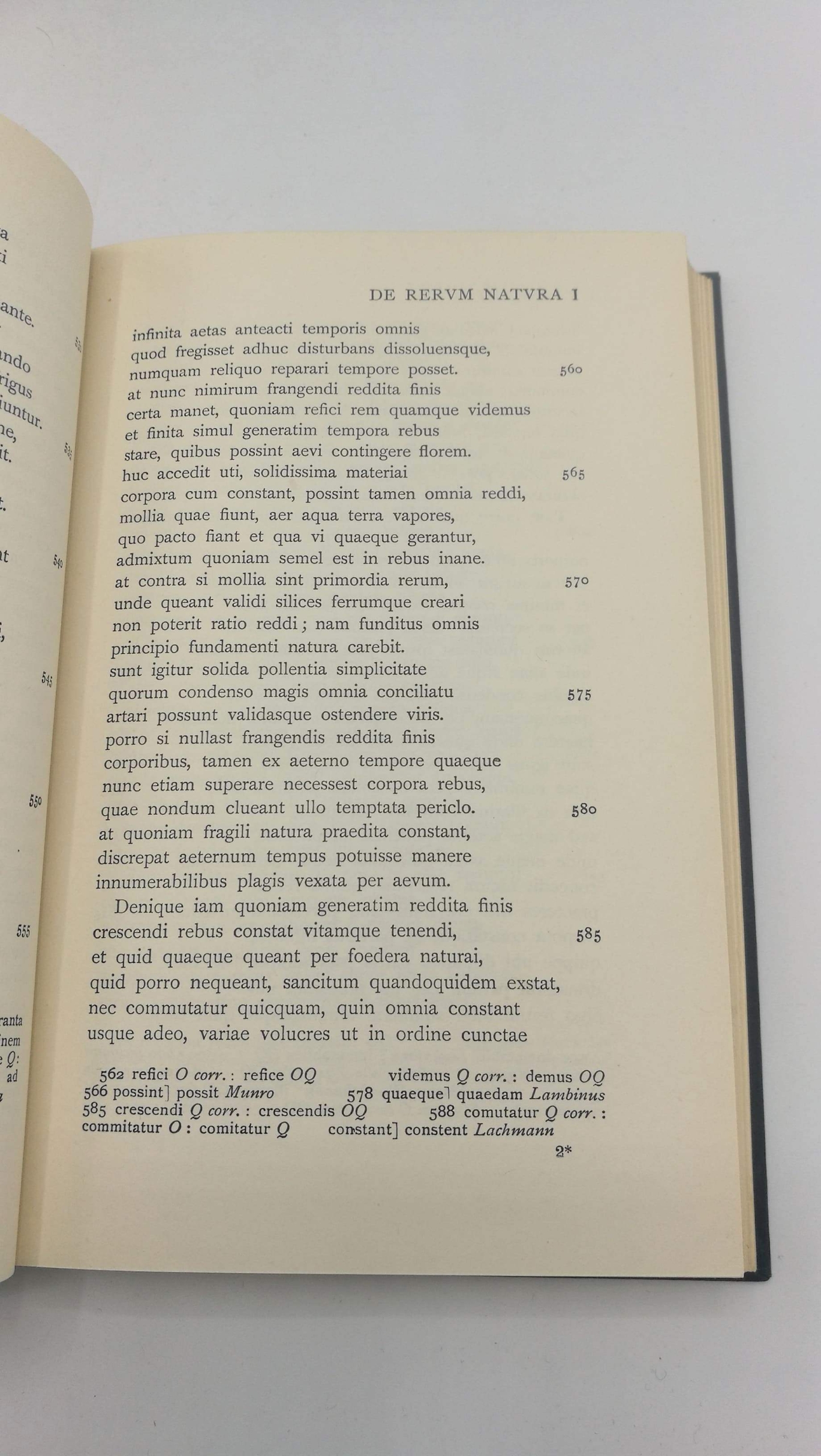 Lucretius: Lvcreti. De Rervm Natvra Libri Sex Recognovit Breviqve Adnotatione Critica Instrvxit Cyrillus Bailey