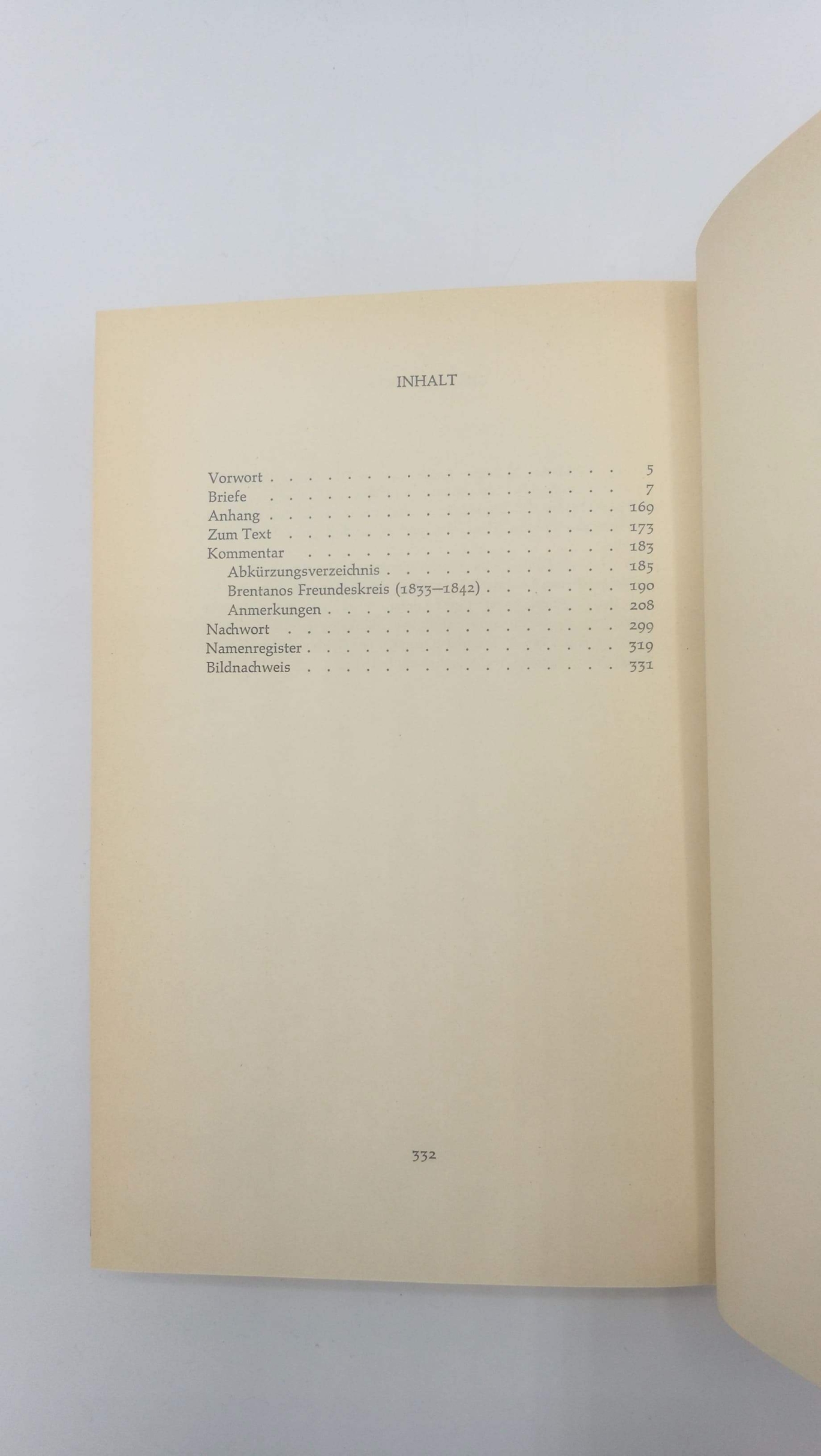 Frühwald (Hrsg.), Wolfgang: Clemens Brentano - Briefe an Emilie Linder. Mit 2 Briefen an Apollonia Diepenbrock u. Marianne v. Willemer.