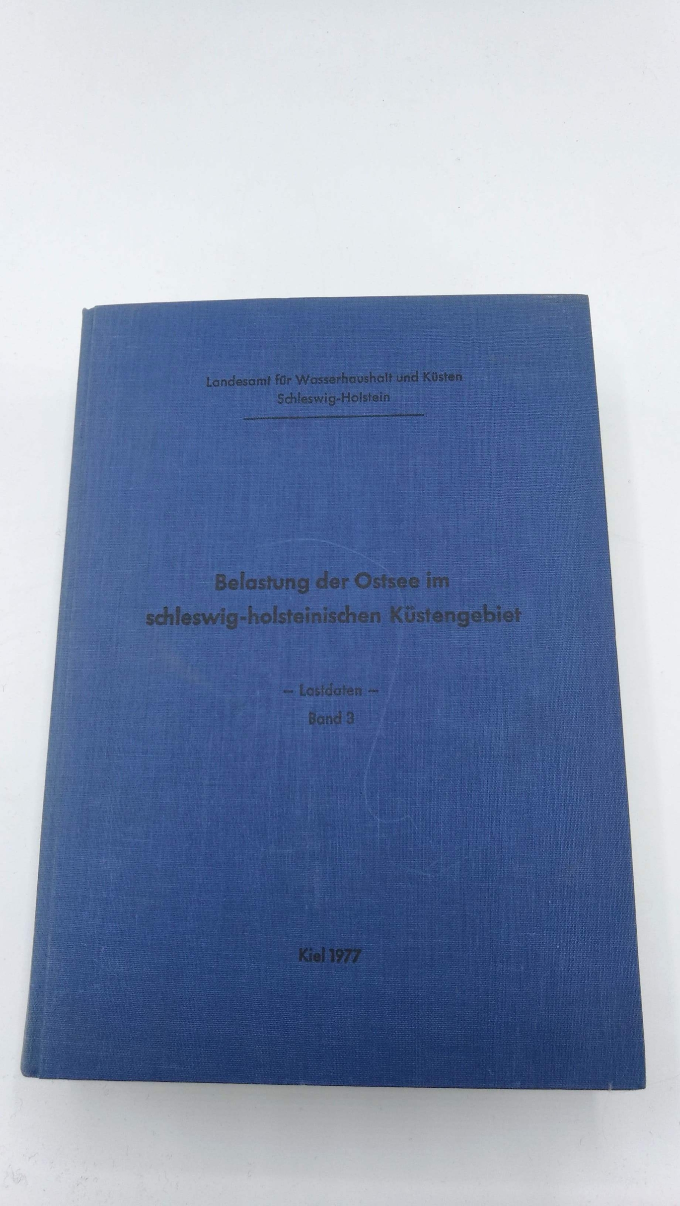 Landesamt für Wasserhaushalt und Küsten Schleswig-Holstein (Hrsg.): Belastung der Ostsee im schleswig-holsteinischen Küstengebiet. 3 Bände.
