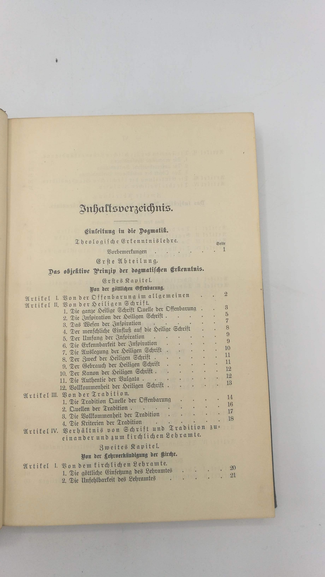 ohne Autor: Dogmatische Vorlesungen gehalten an der Bischöflichen Fakultät zu Paderborn und für die Zuhörer als Manuskript gedruckt Die Lehre von Gotte dem Einen und Dreipersönlichen...