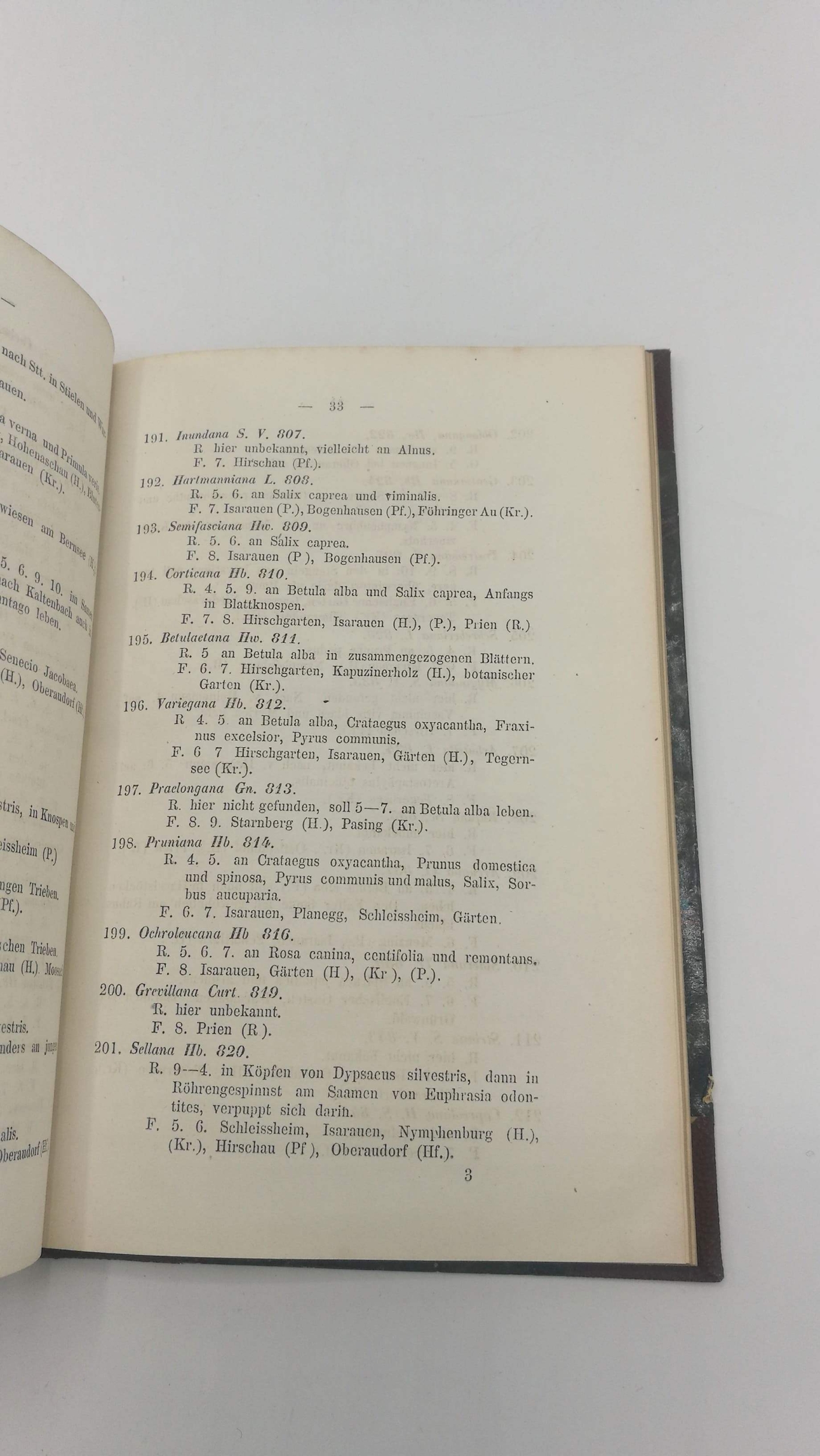 August Hartmann: Die Kleinschmetterlinge der Umgegend Münchens und eines Theiles der bayerischen Alpen